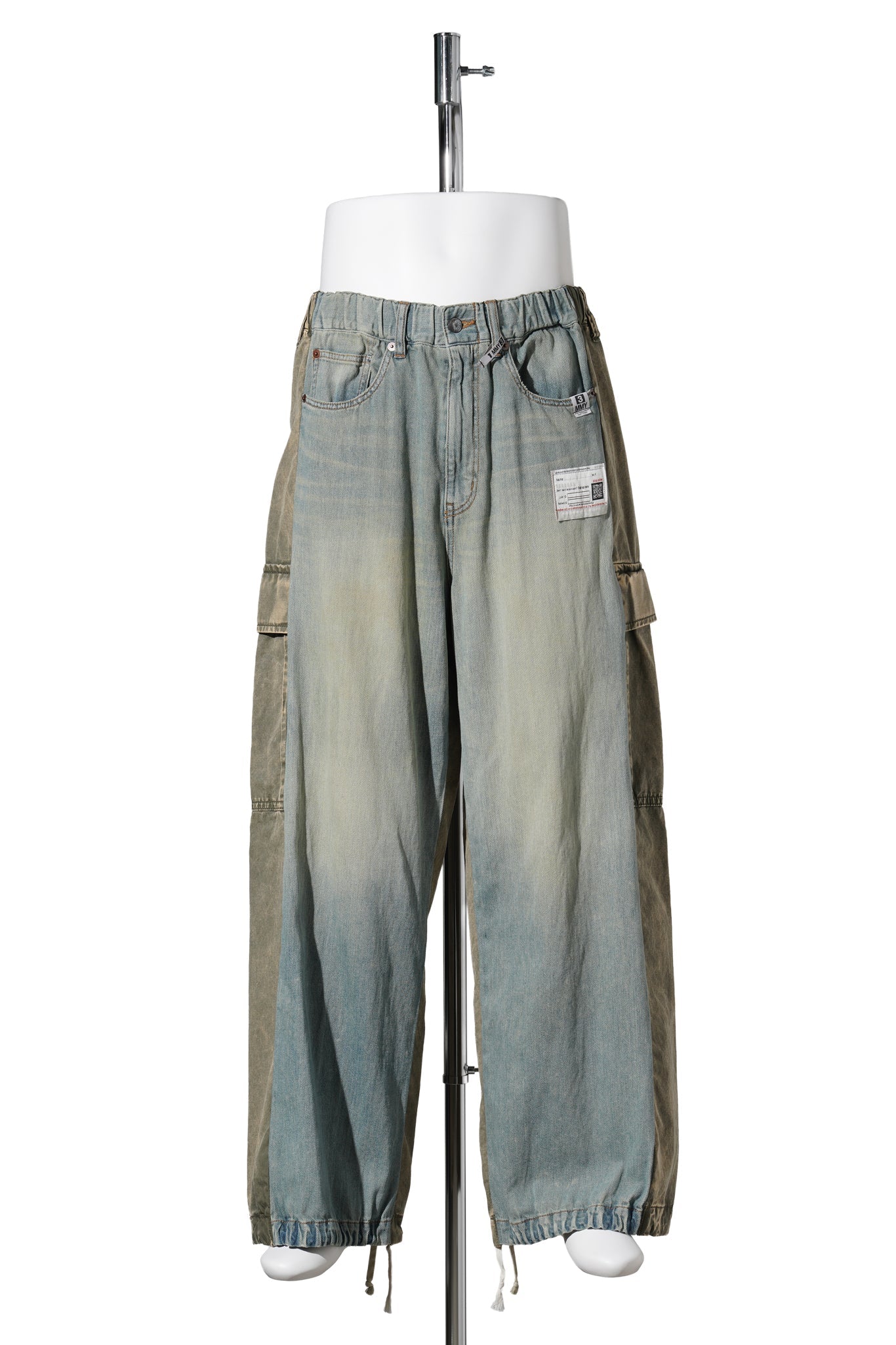 COMBINED DENIM×CARGO PANTS / INDIGO