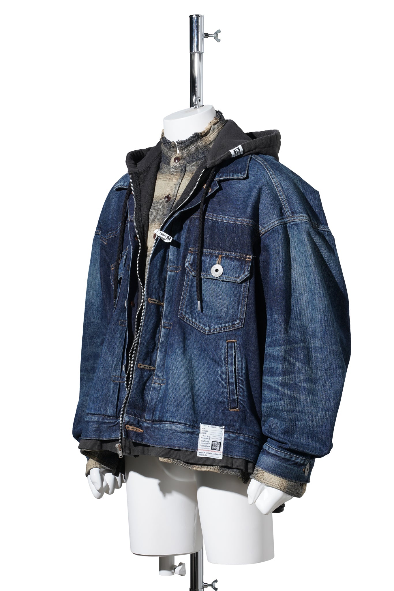 TRIPLE LAYERED DENIM JACKET / INDIGO