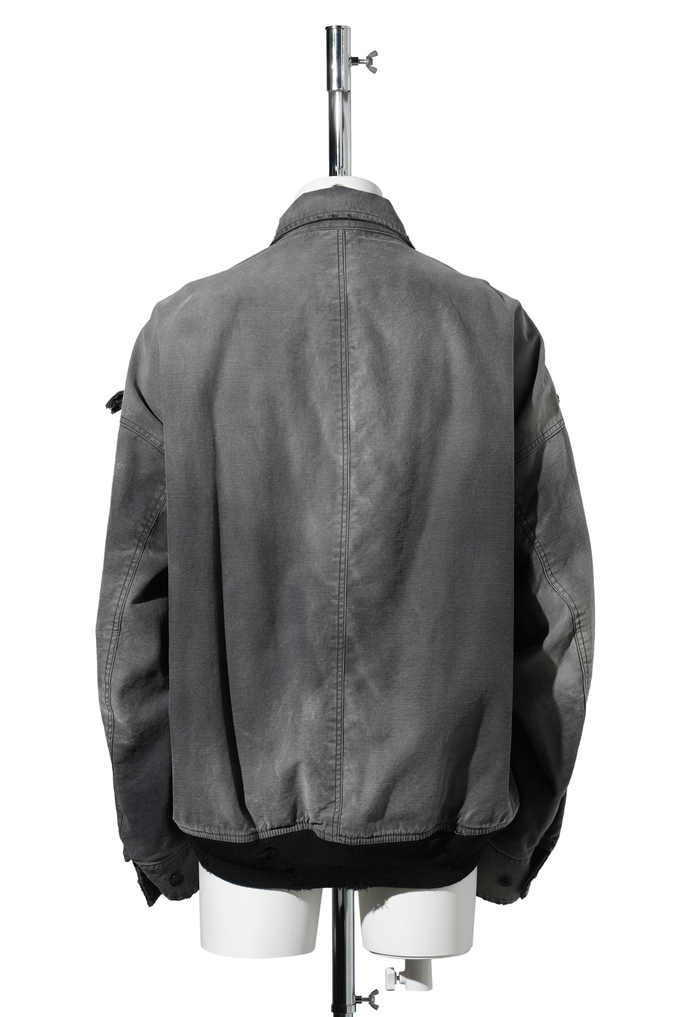 SUN FADED MILITARY JACKET / BLACK