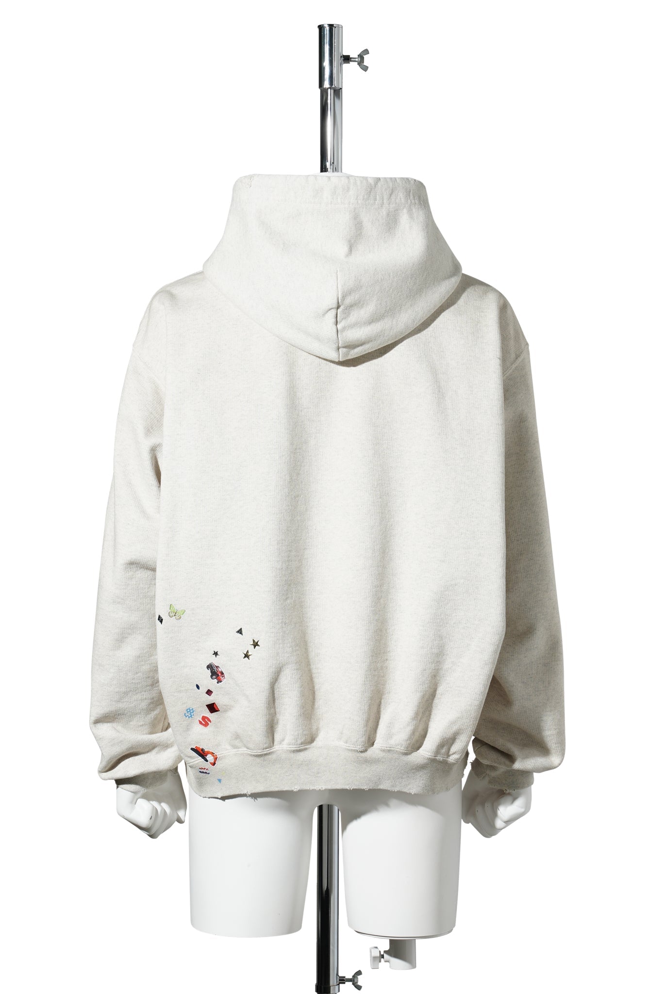 KIDS STICKER HOODIE / WHITE