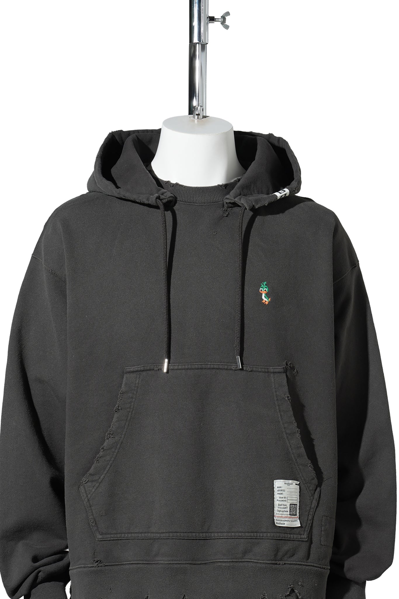 TRIPLE LAYERED HOODIE / BLACK