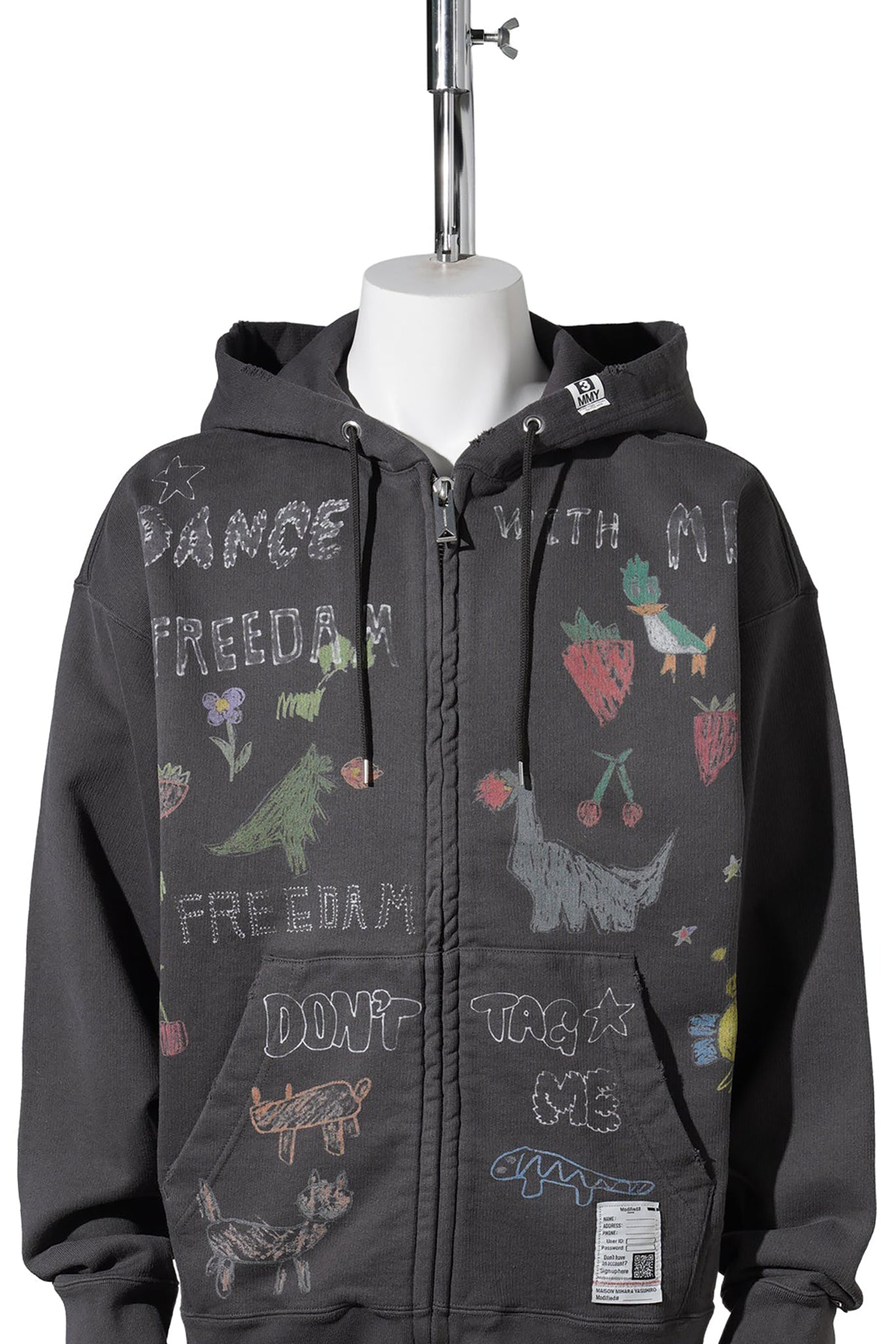 KIDS DOODLE PARKA / BLACK
