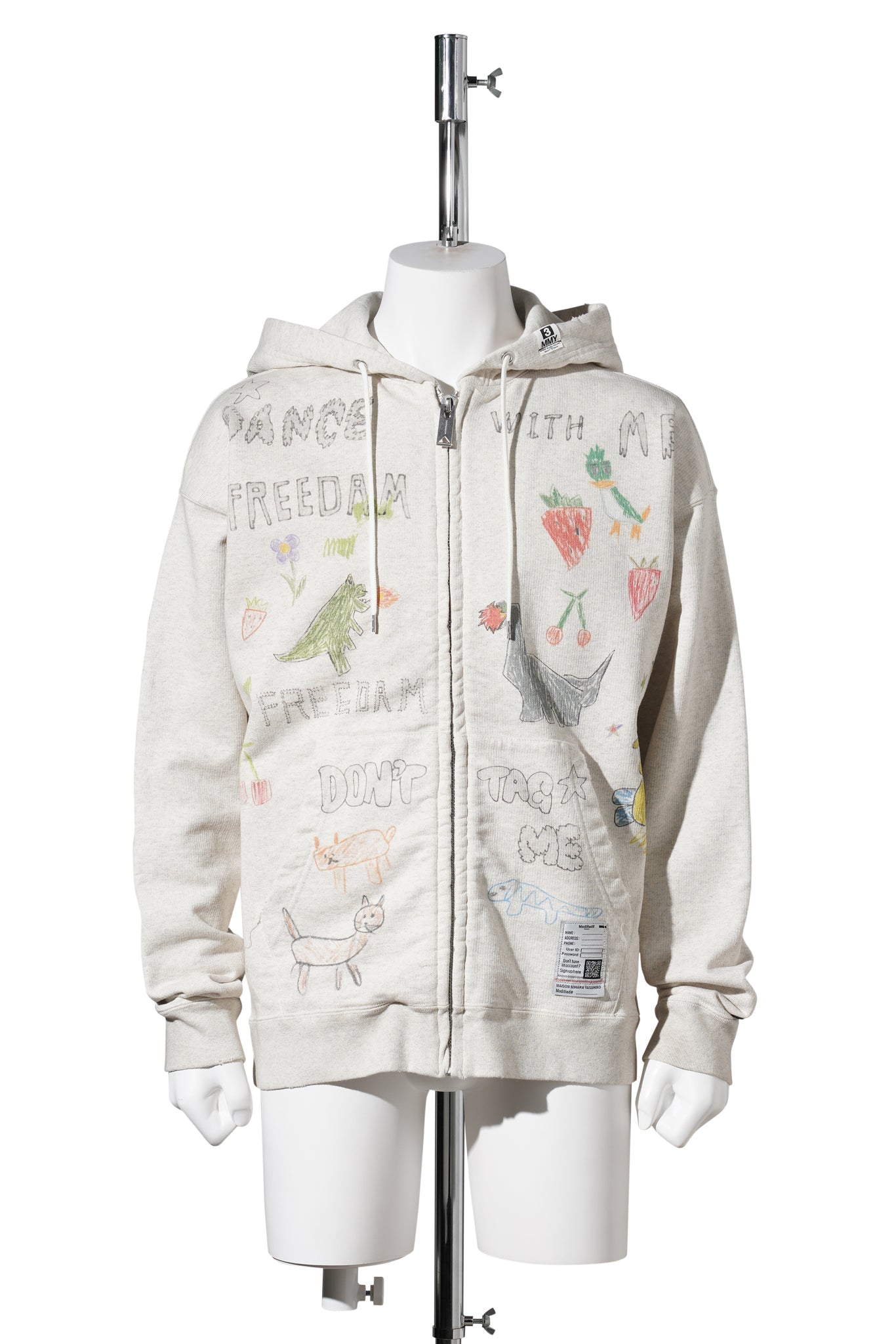 KIDS DOODLE PARKA / WHITE