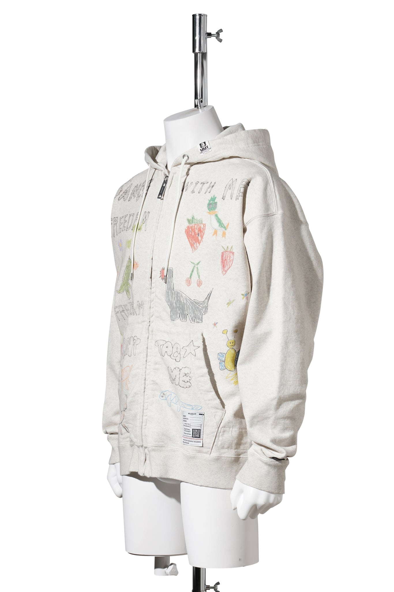 KIDS DOODLE PARKA / WHITE