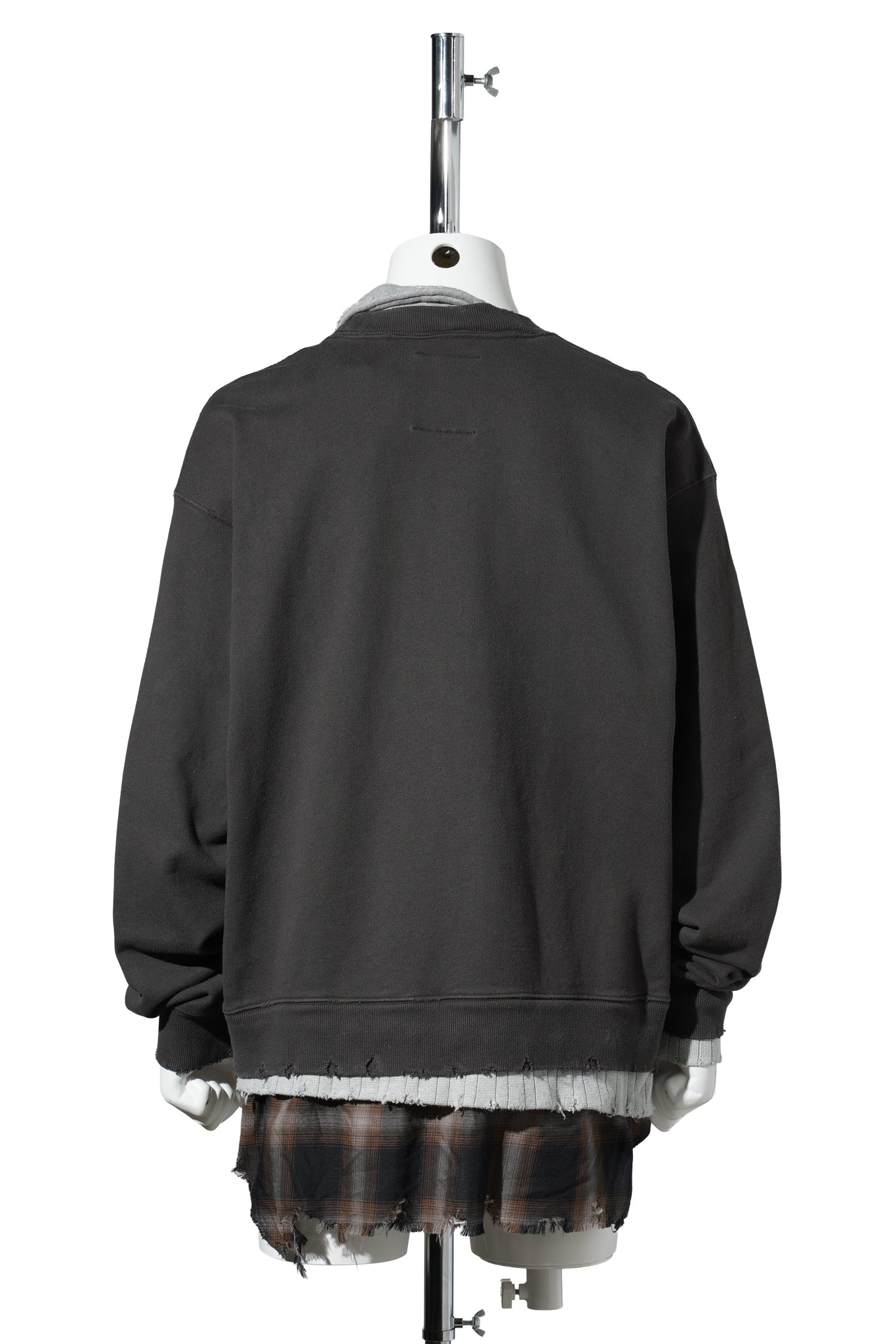 TRIPLE LAYERED PULLOVER / BLACK
