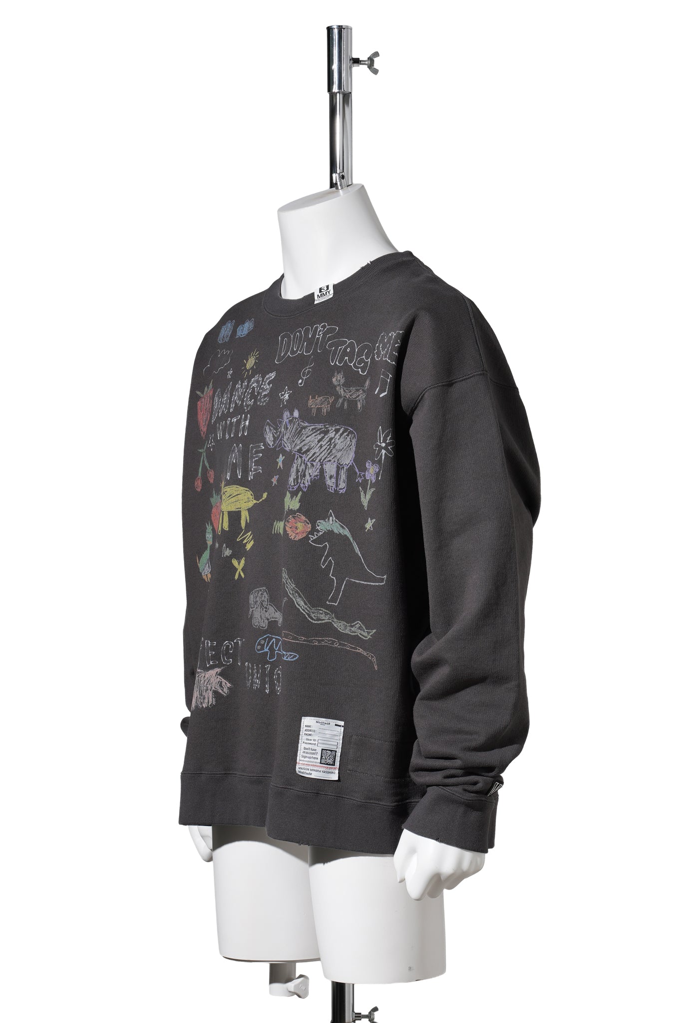 KIDS DOODLE PULLOVER /BLACK