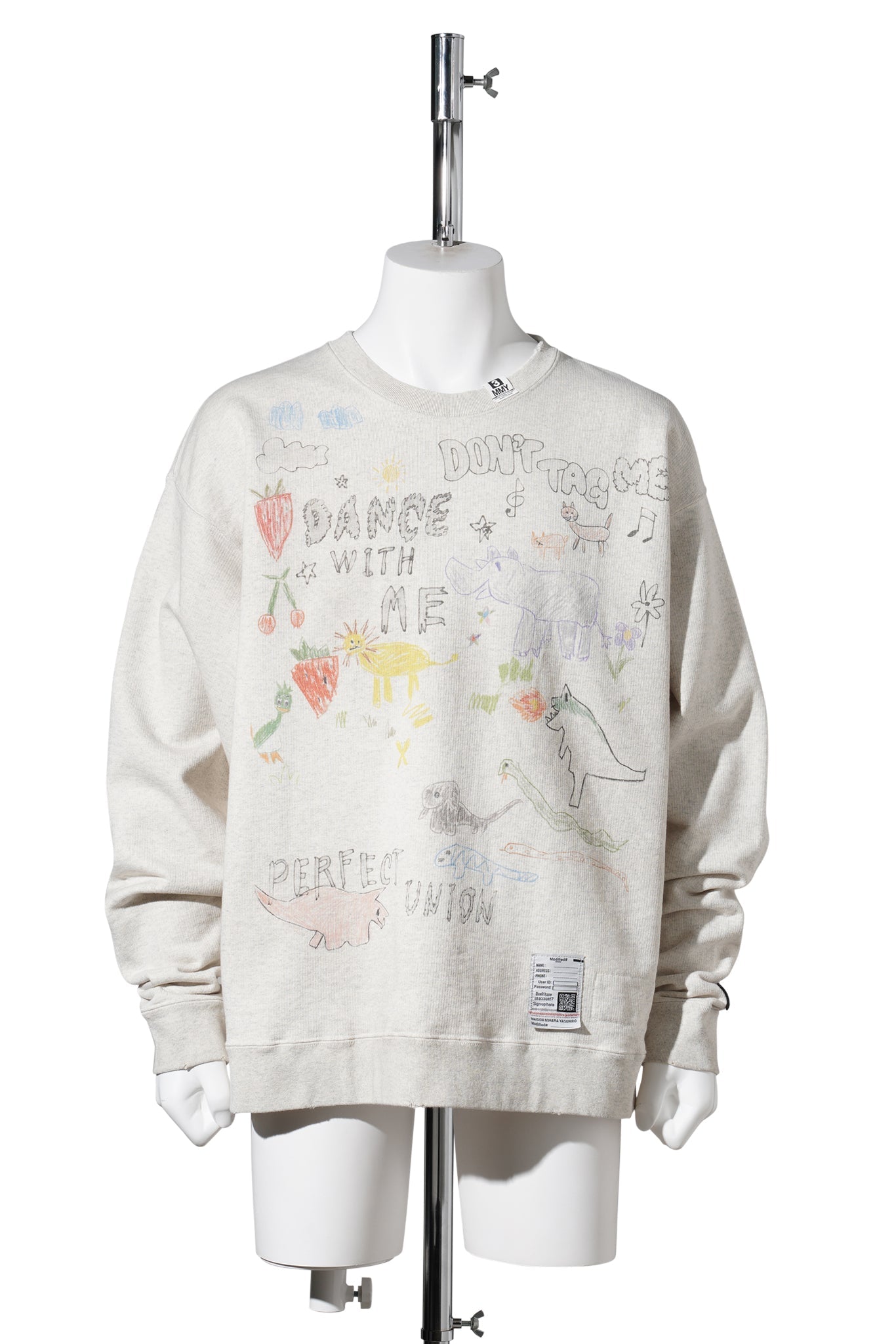 KIDS DOODLE PULLOVER /WHITE