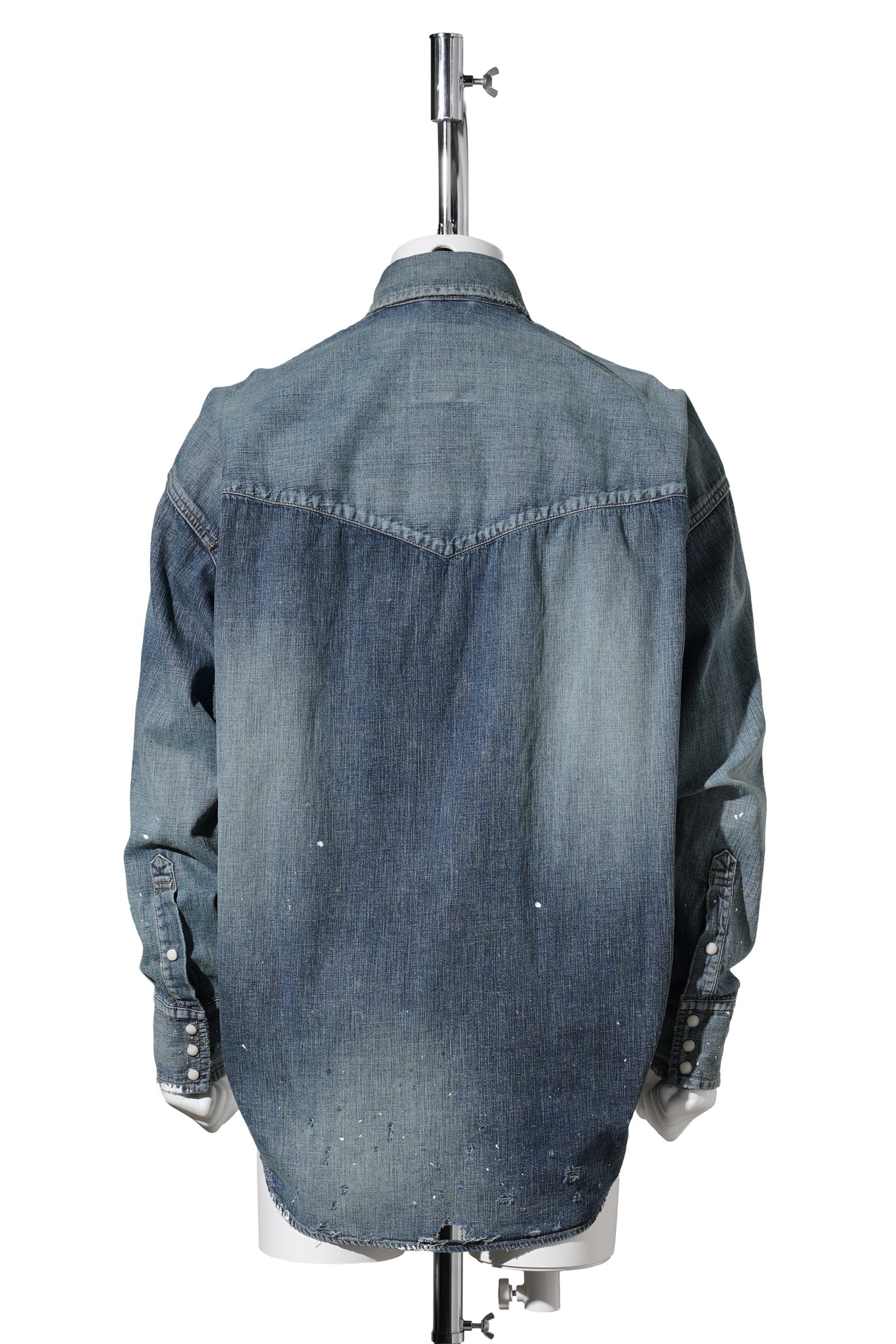 DENIM SHIRTS W STICKER / INDIGO