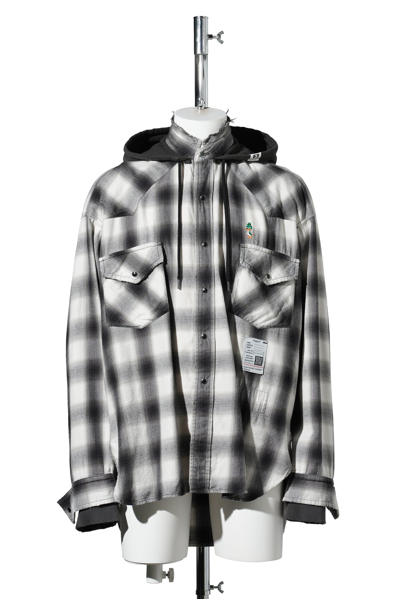 SWEAT HOODIE L/S SHIRTS / WHITE