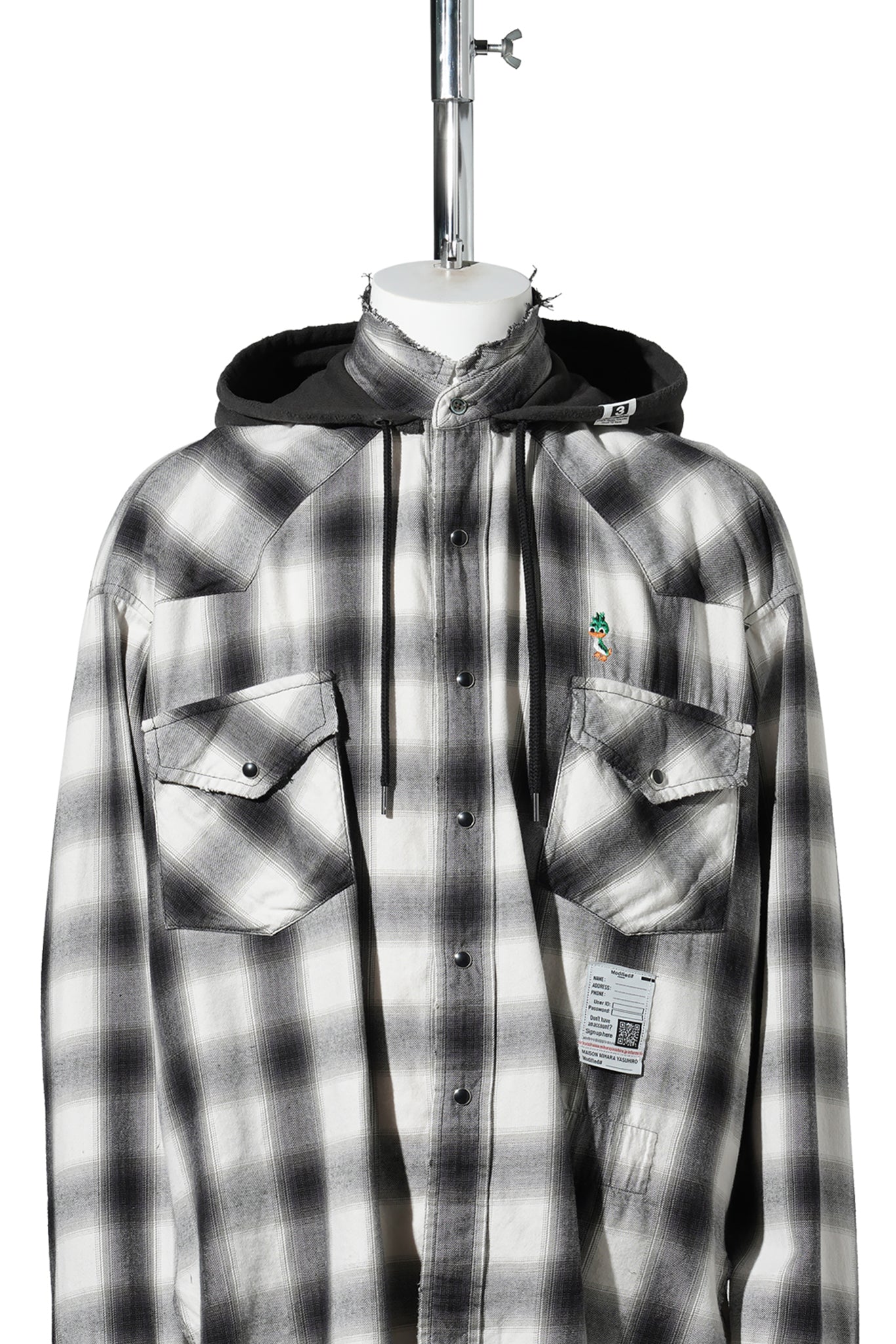 SWEAT HOODIE L/S SHIRTS / WHITE