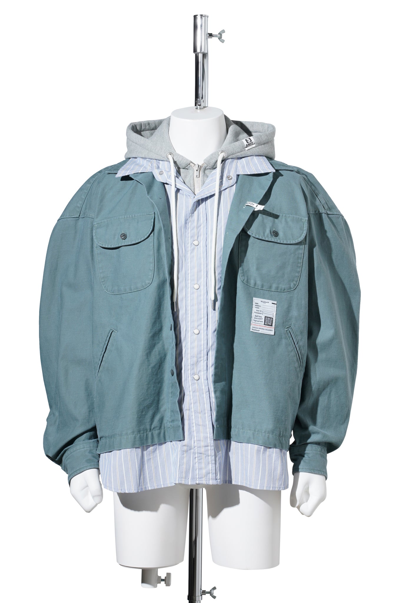 TRIPLE LAYERED L/S SHIRTS / GREEN