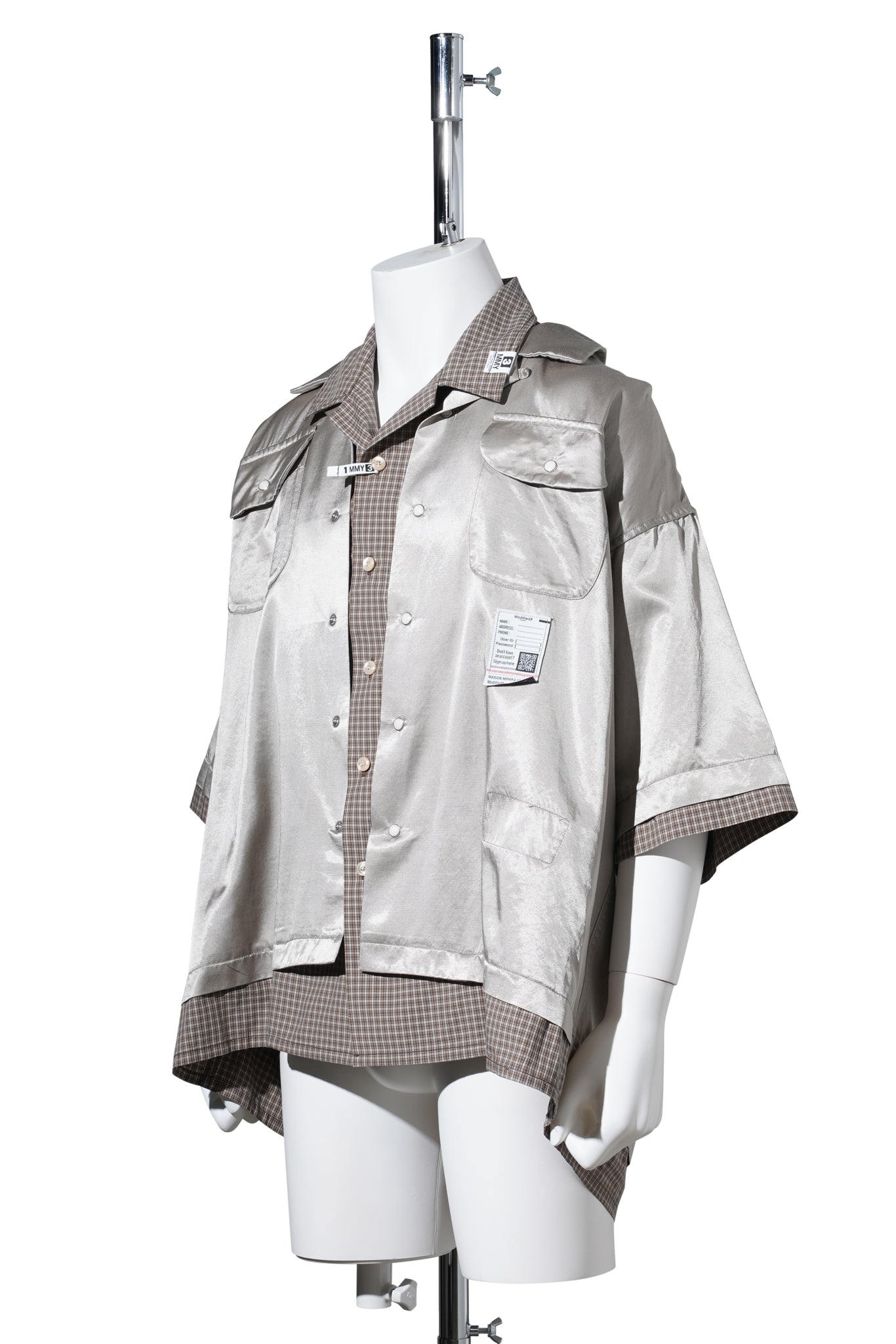 W-LAYERED H/S SHIRTS / BEIGE