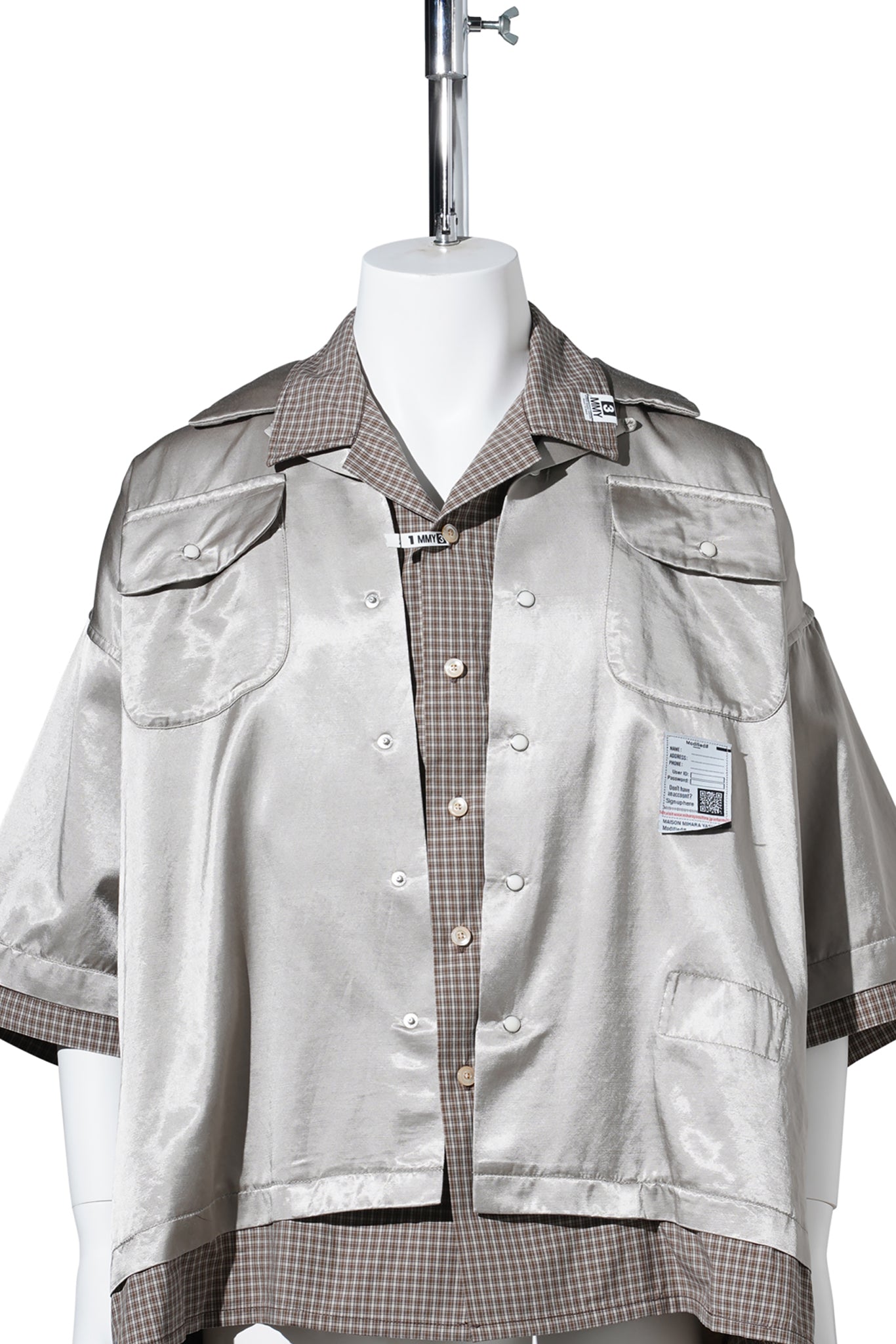 W-LAYERED H/S SHIRTS / BEIGE