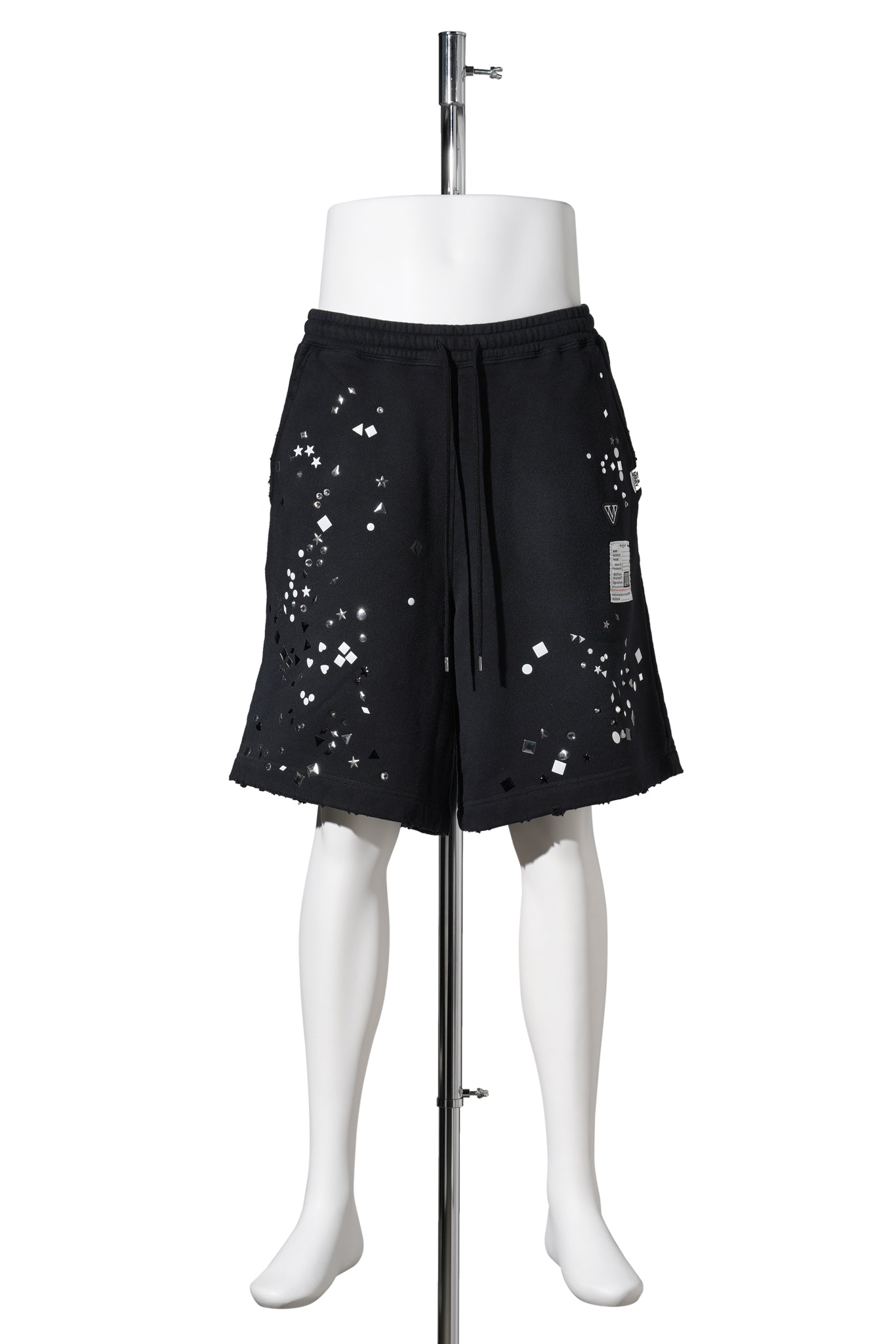 EMBELLISHED SHORTS / BLACK