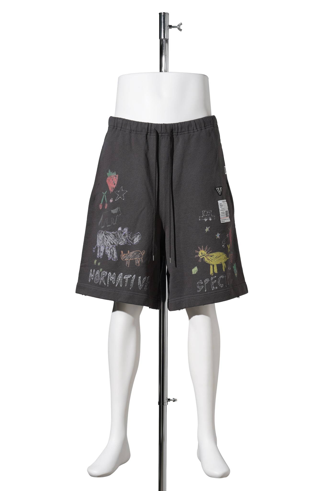 KIDS DOODLE SHORTS / BLACK