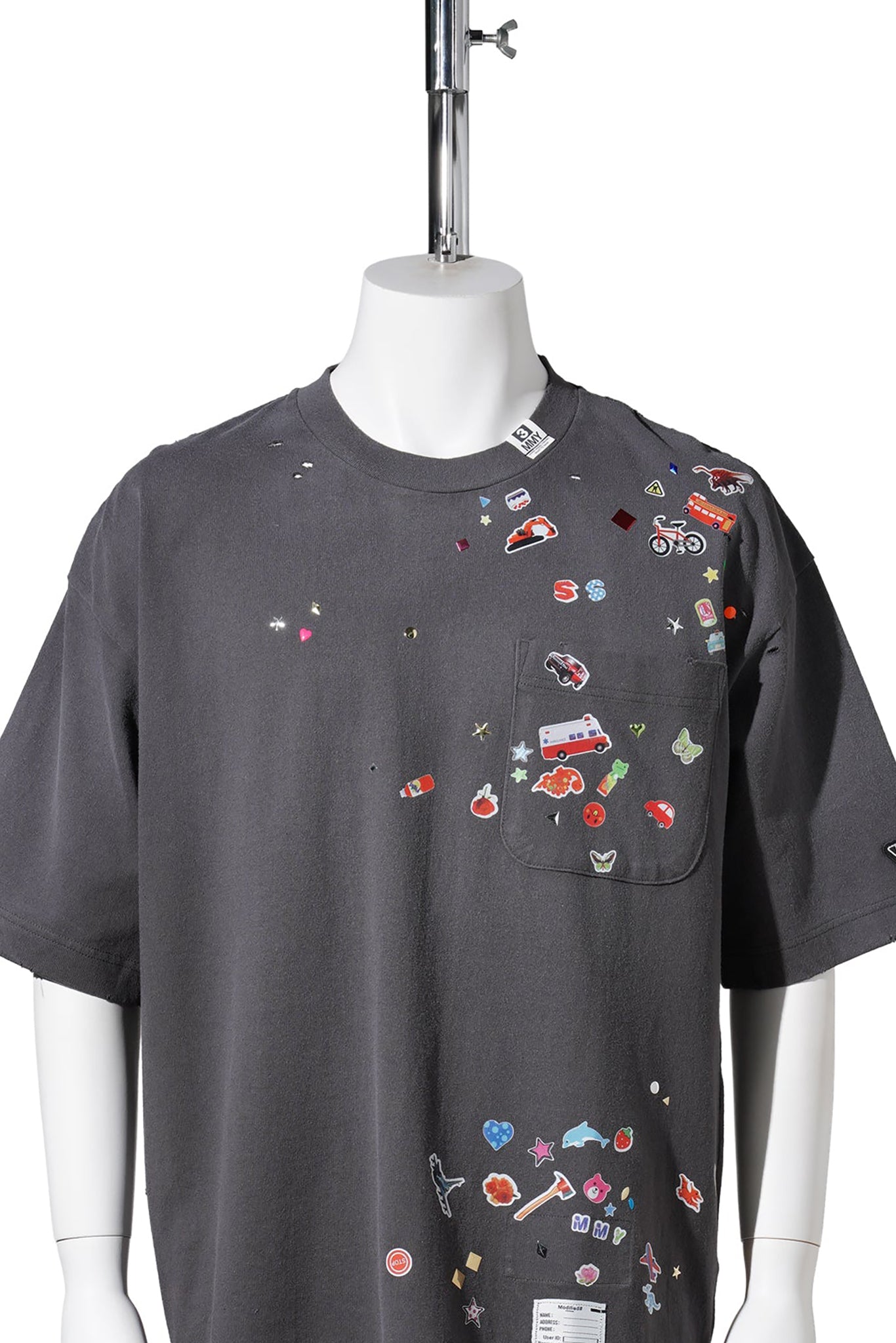 KIDS STICKER TEE / BLACK