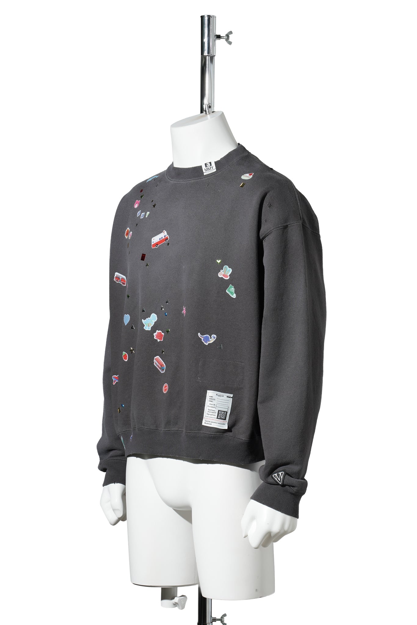 KIDS STICKER PULLOVER / BLACK