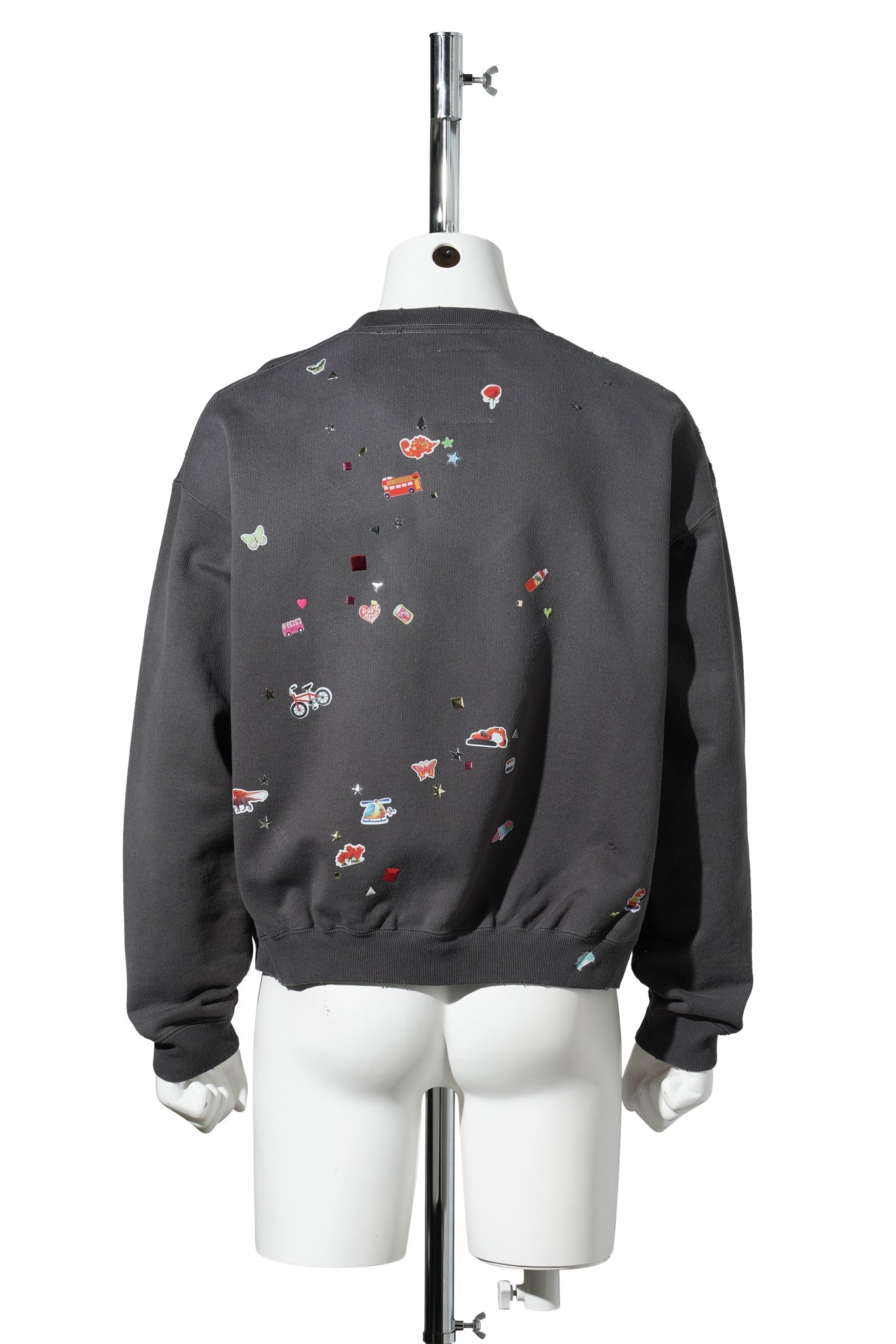 KIDS STICKER PULLOVER / BLACK