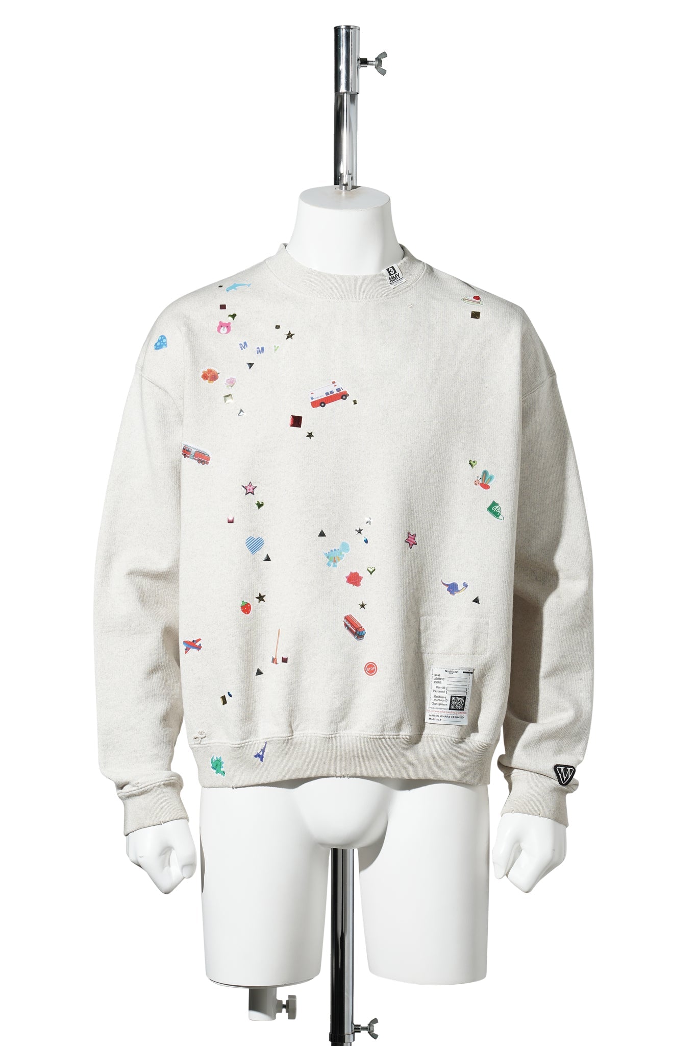 KIDS STICKER PULLOVER / WHITE