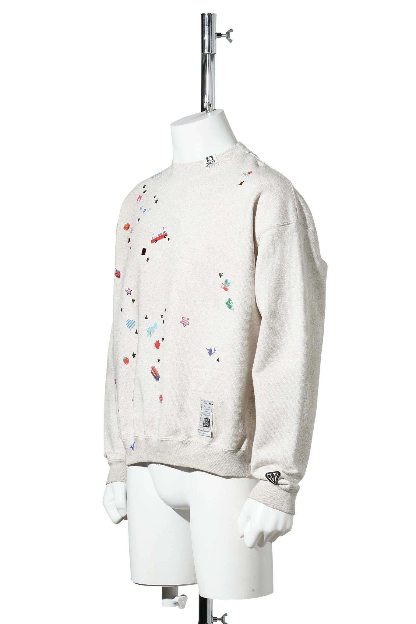 KIDS STICKER PULLOVER / WHITE
