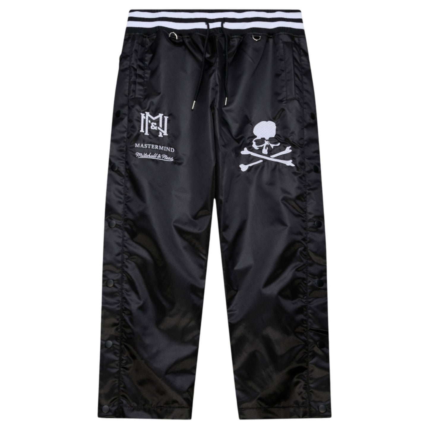 MASTERMIND WORLD x Mitchell & Ness  MASTERMINDxM&N TEAR PANTS / BLACK