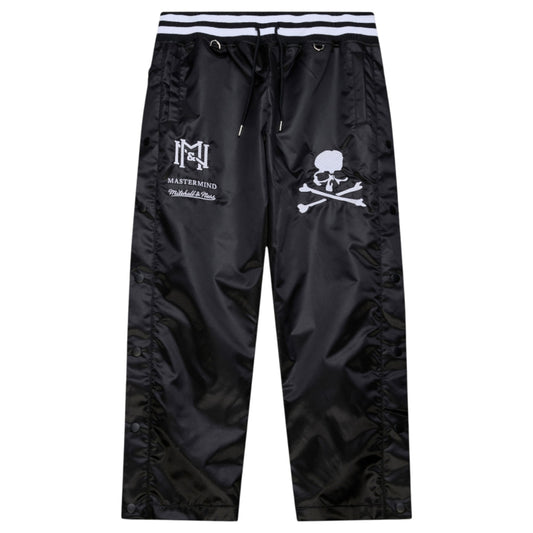MASTERMIND WORLD x Mitchell & Ness  MASTERMINDxM&N TEAR PANTS / BLACK