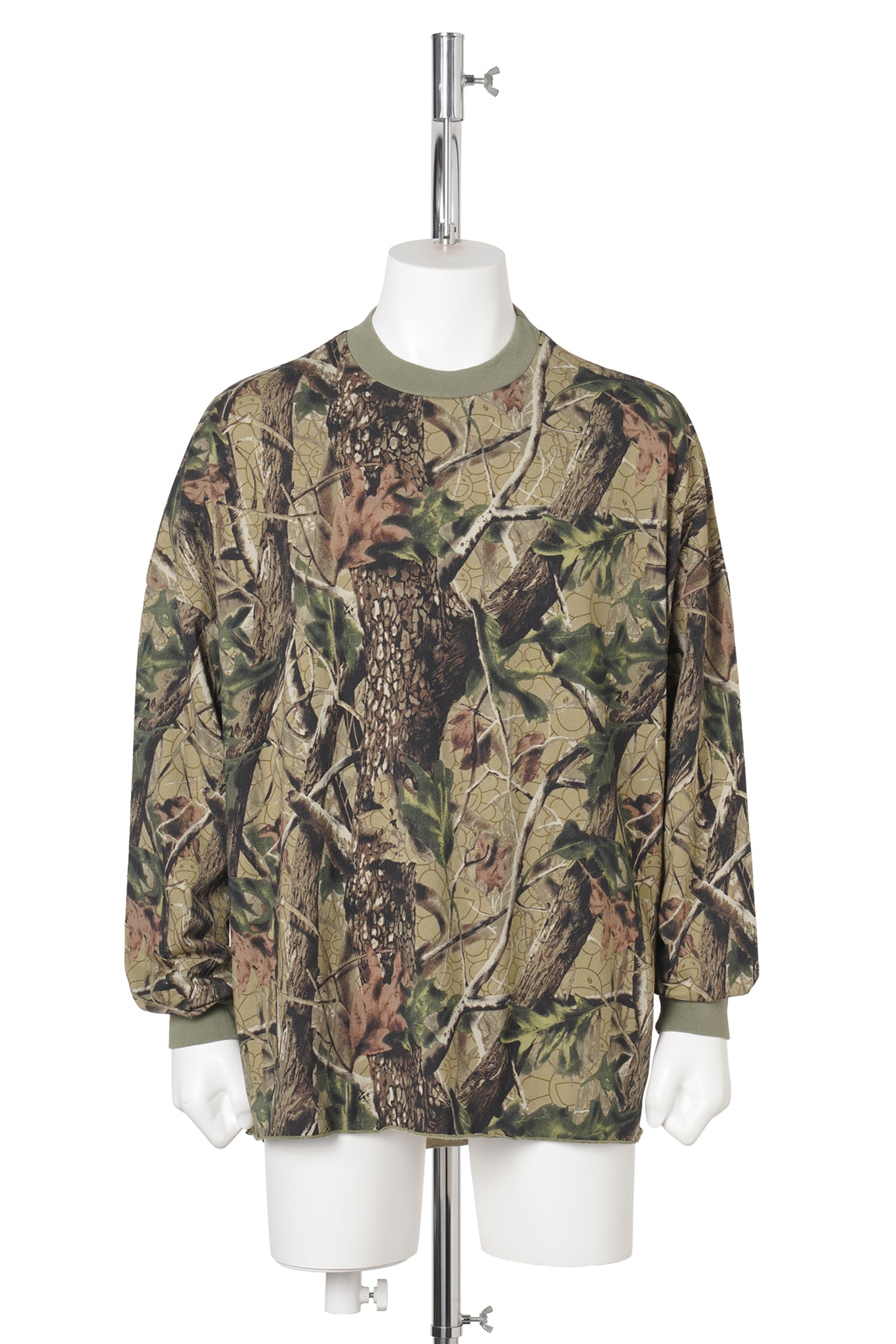LS T-SHIRT WIDE/CAMO / WHITE