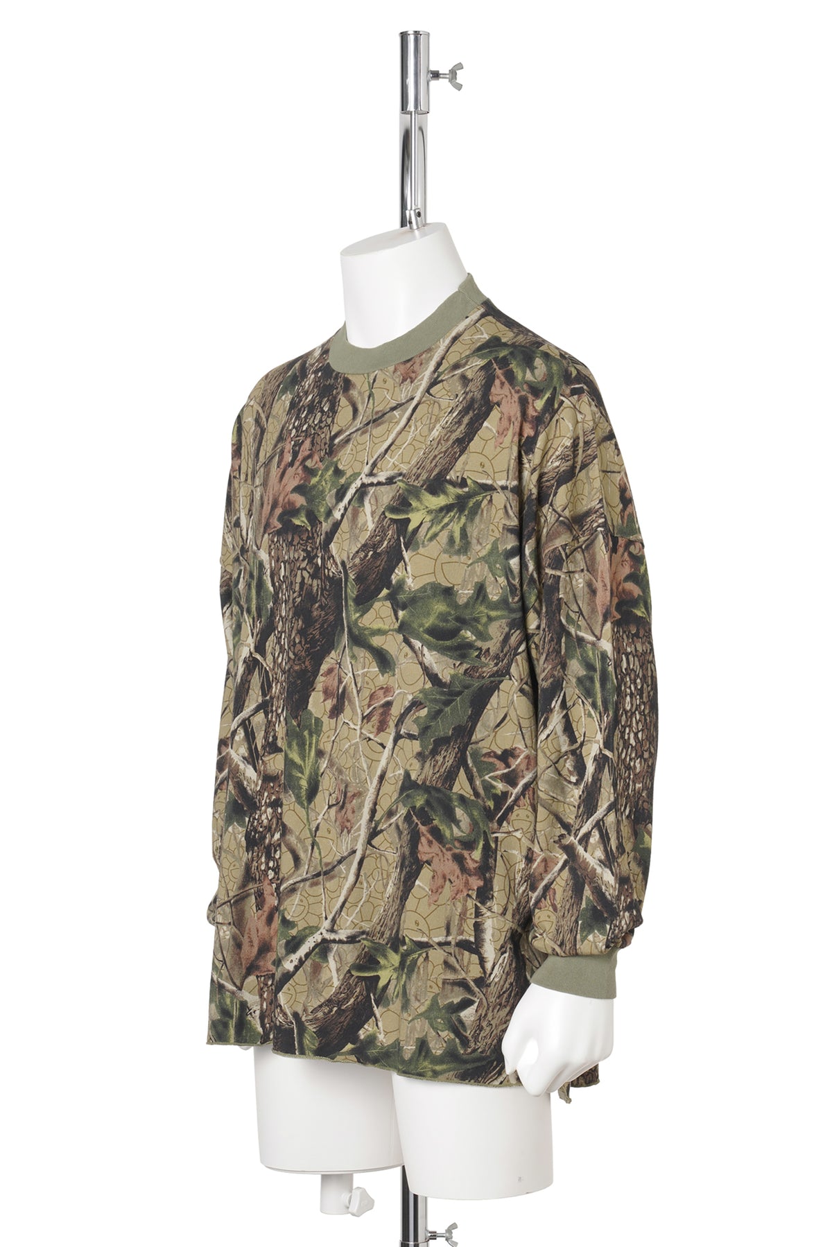 LS T-SHIRT WIDE/CAMO / WHITE