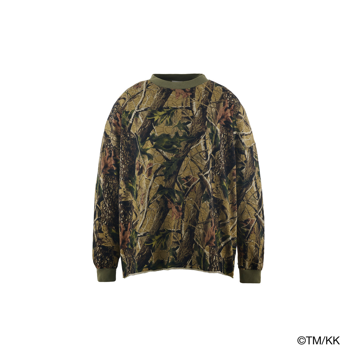 LS T-SHIRT WIDE/CAMO / WHITE