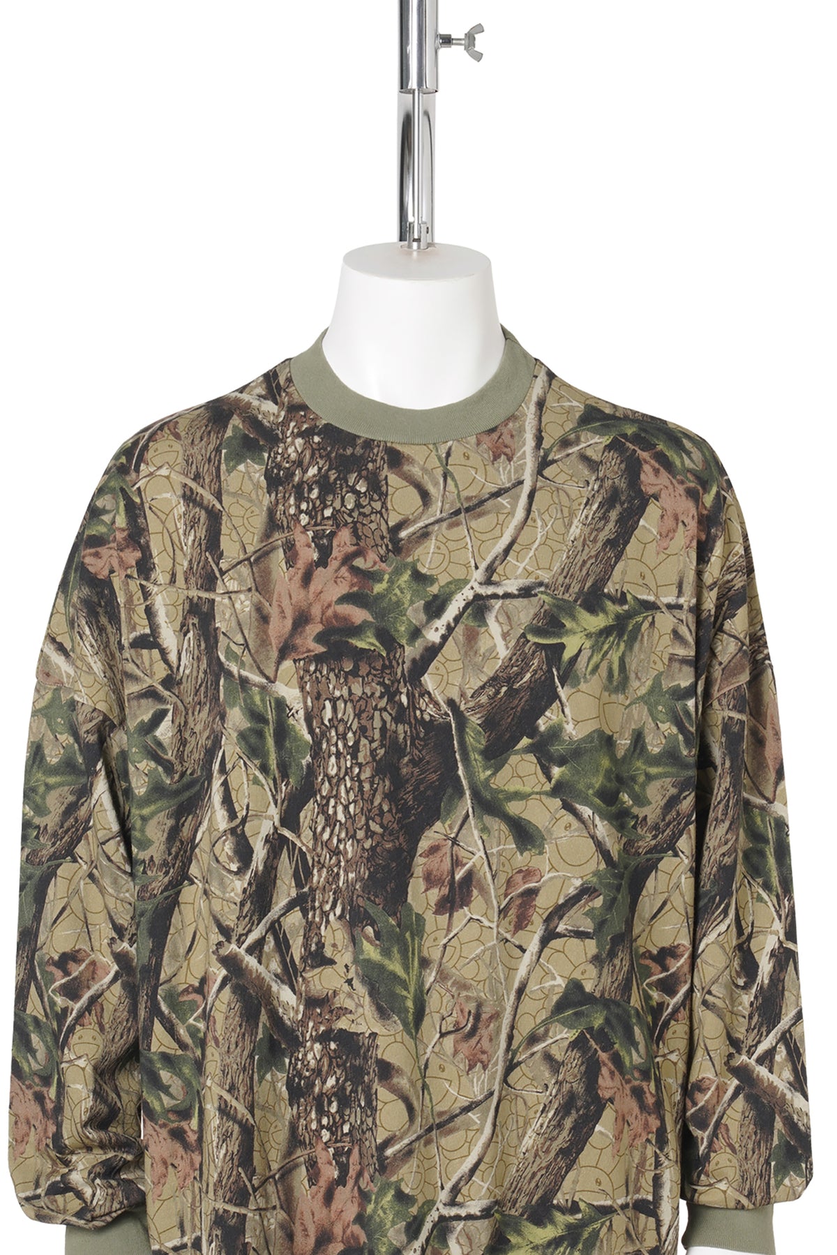 LS T-SHIRT WIDE/CAMO / WHITE