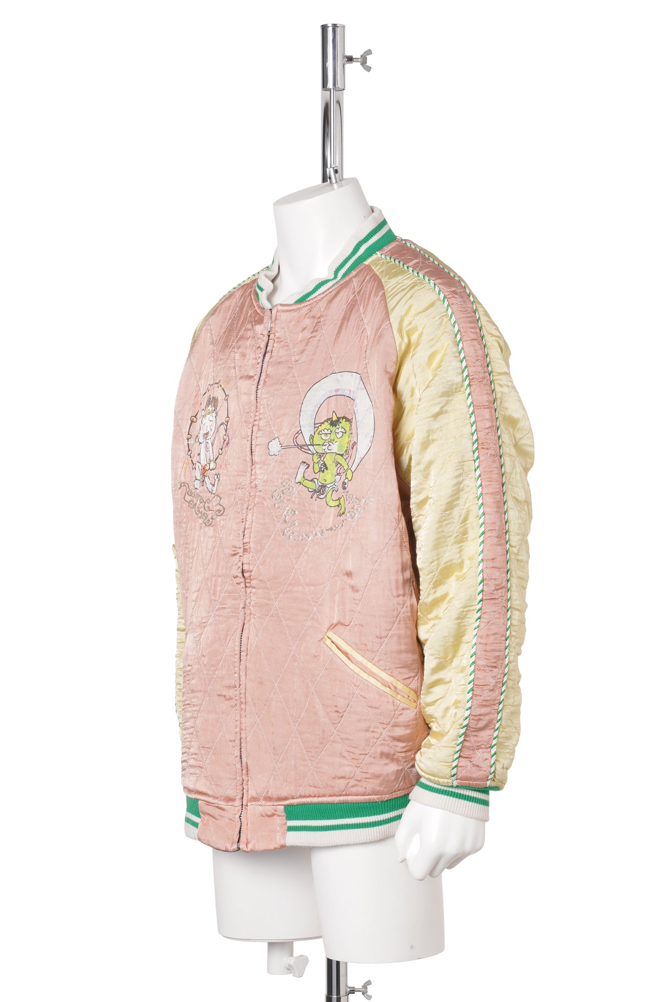 REVERSIBLE SKA JAMBER / BLK+PNK