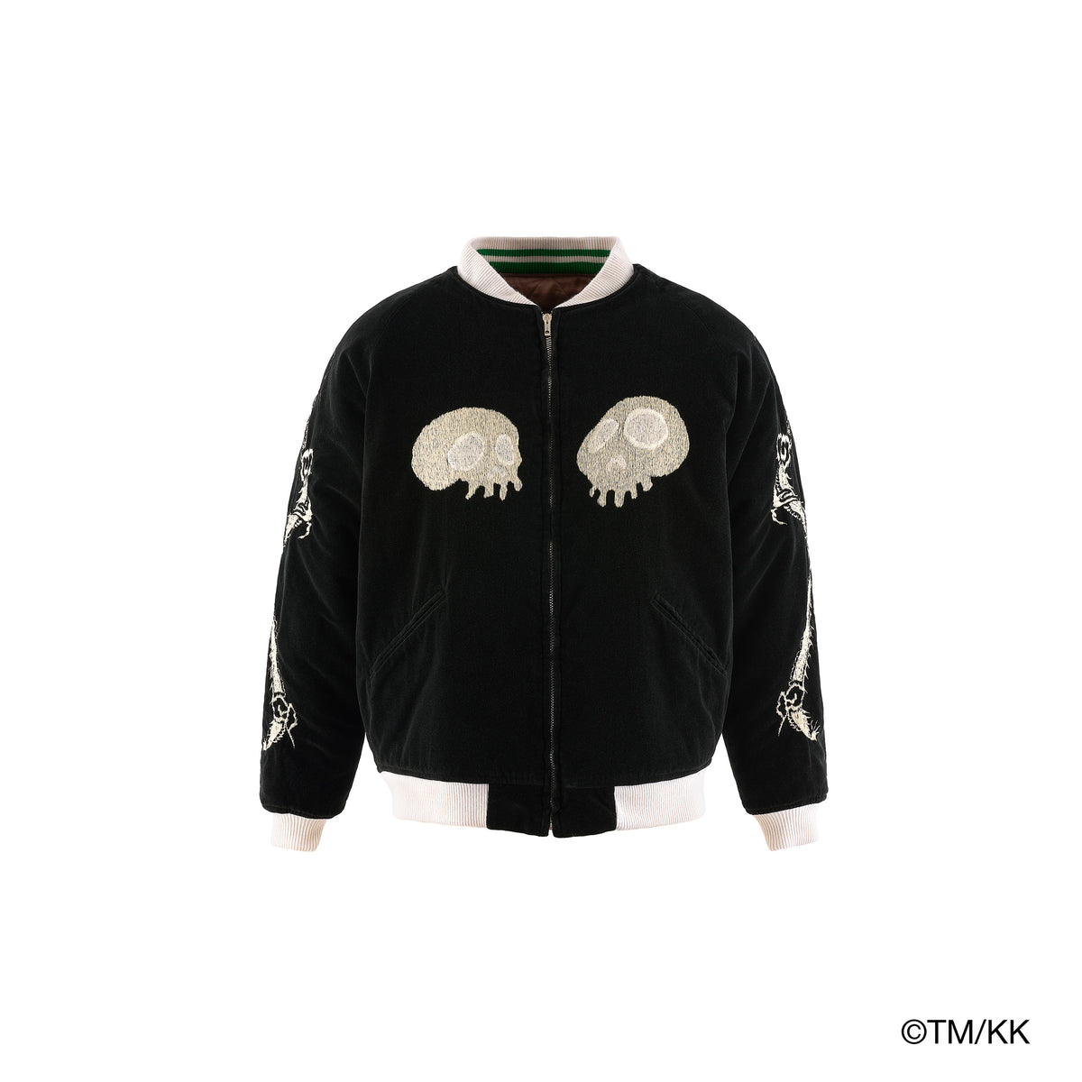 REVERSIBLE SKA JAMBER / BLK+PNK