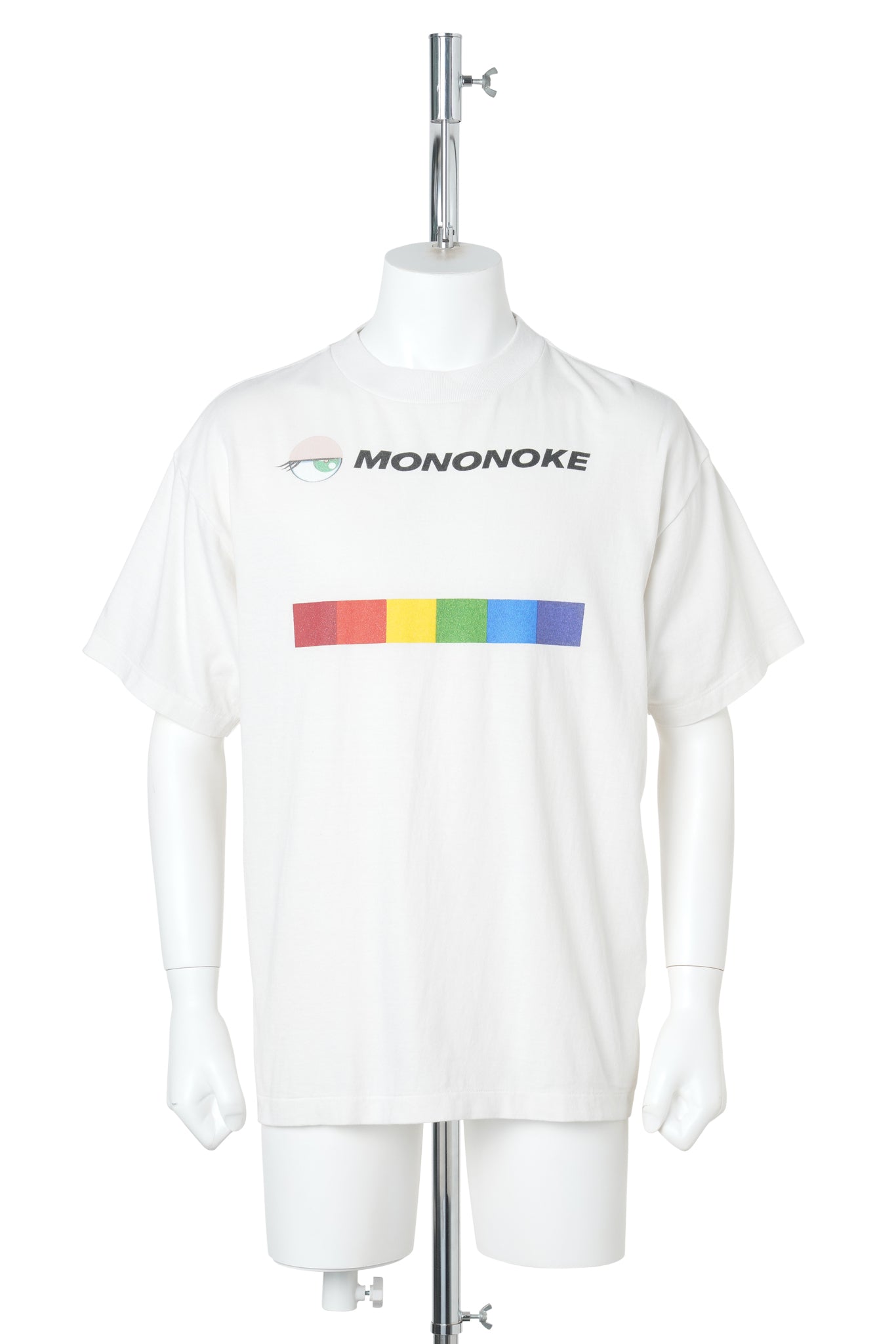 SS T-SHIRT/MONONOKE RAINBOW / WHT