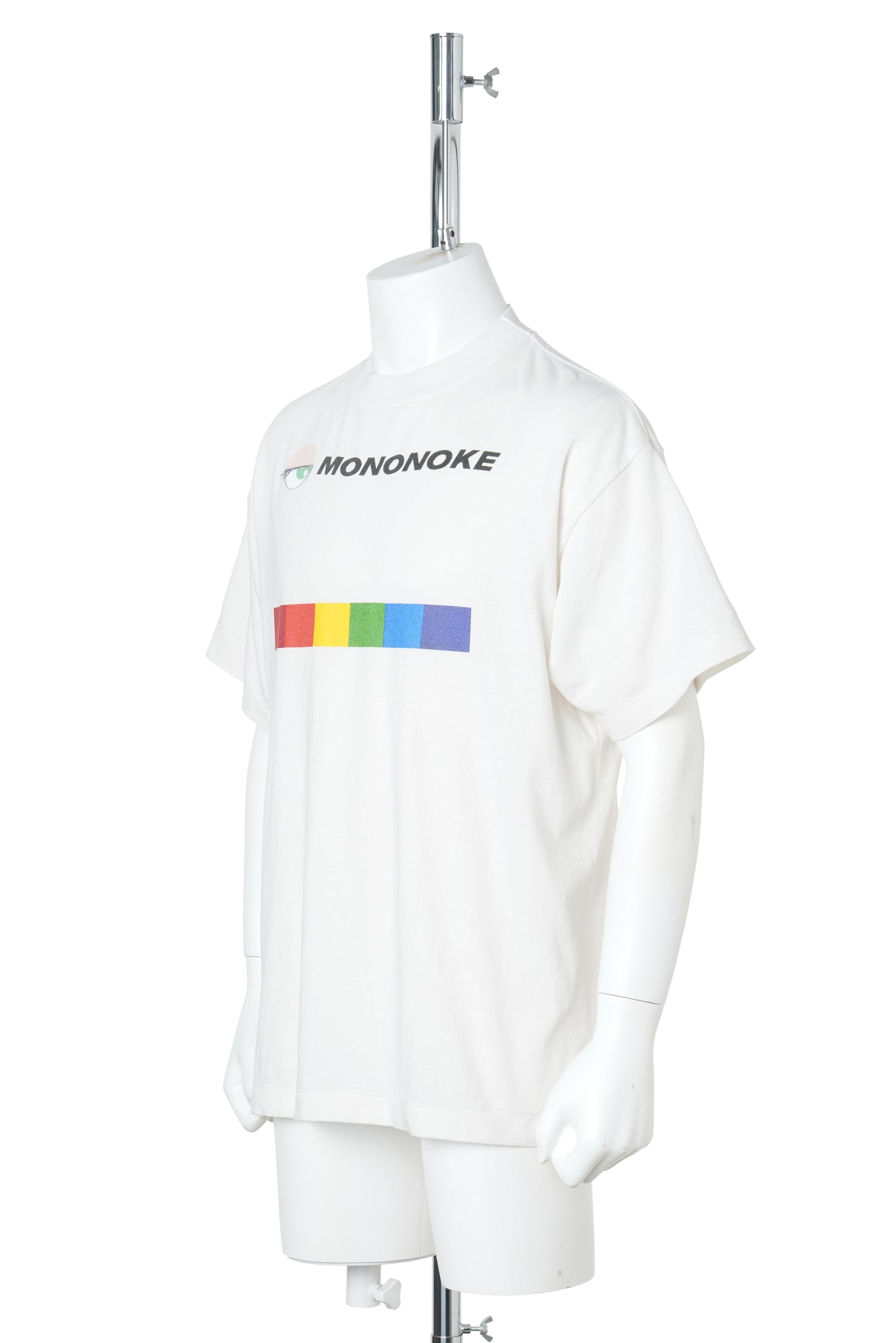 SS T-SHIRT/MONONOKE RAINBOW / WHT