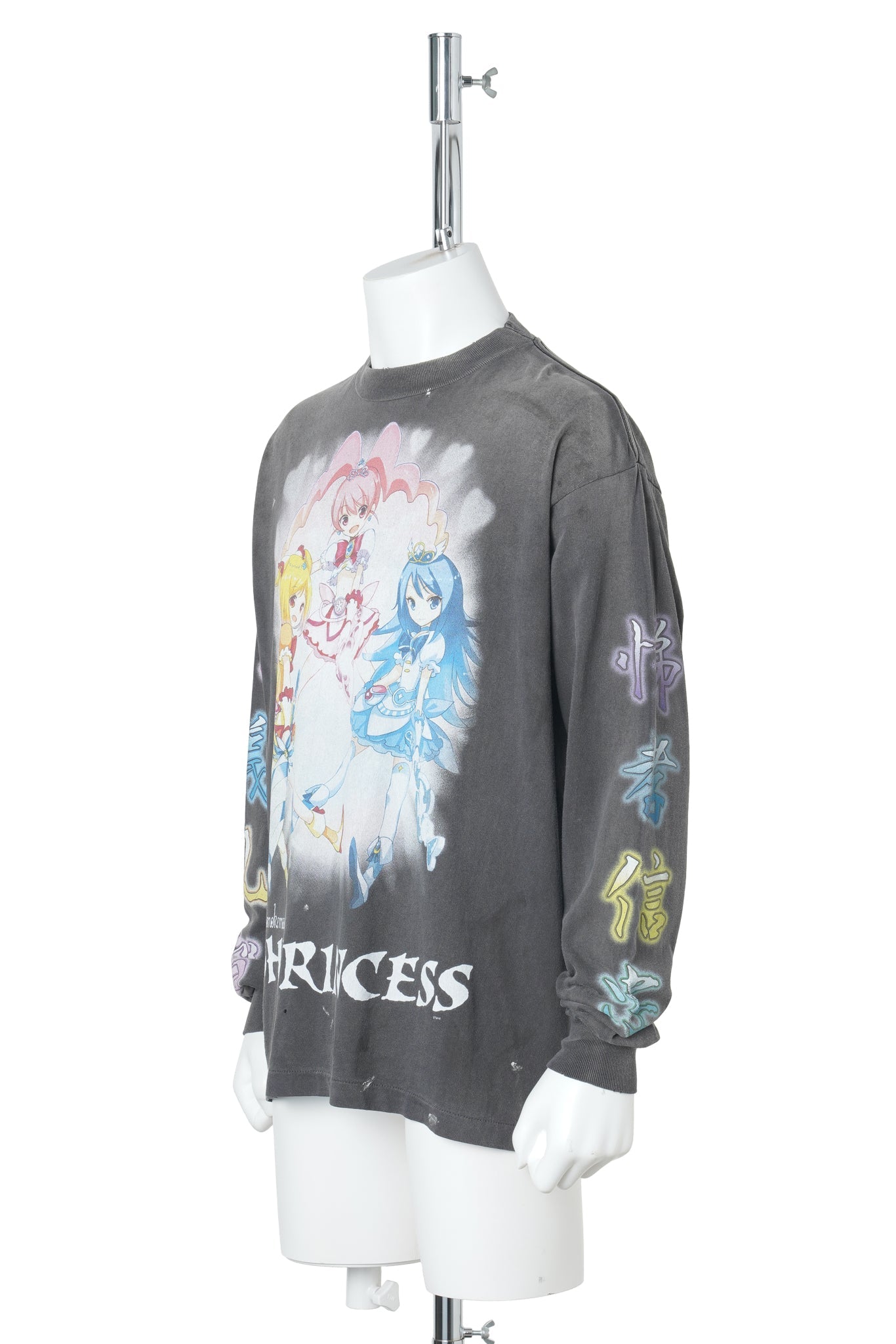 LS T-SHIRT/SUPERFLAT / BLACK