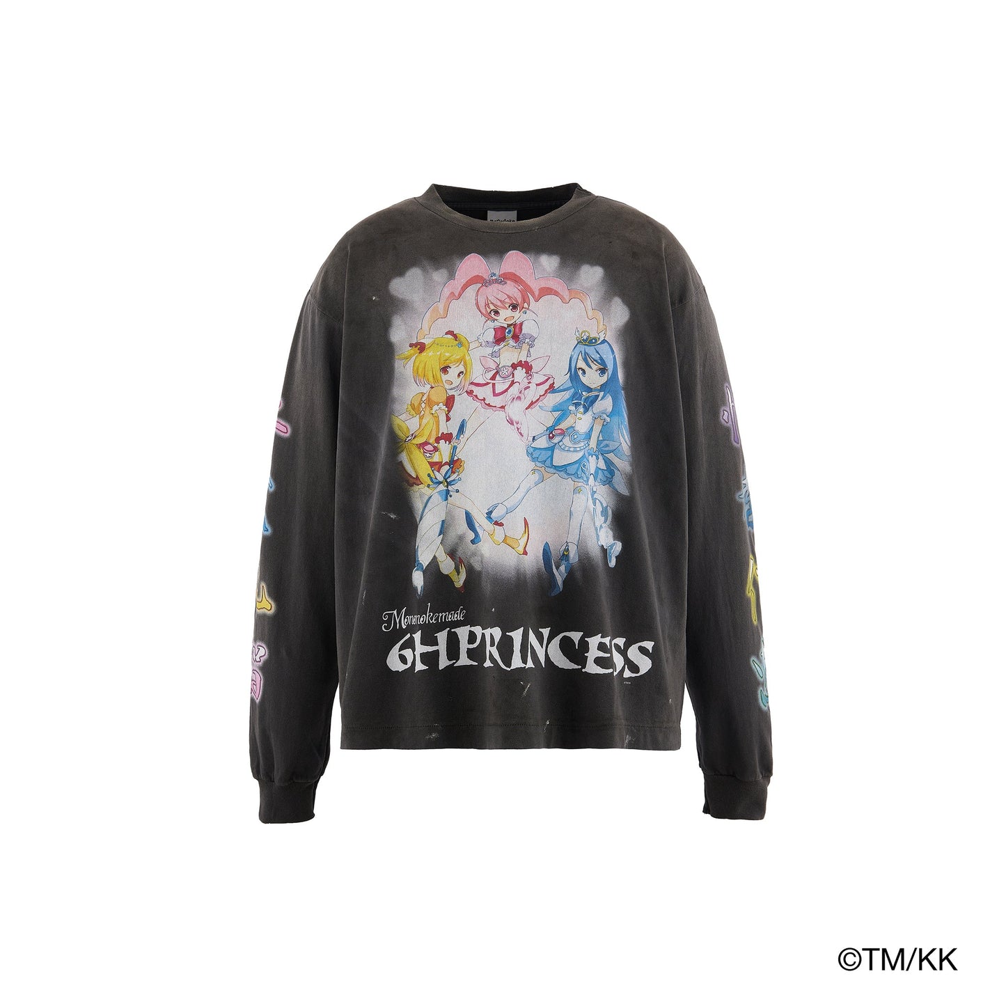 LS T-SHIRT/SUPERFLAT / BLACK