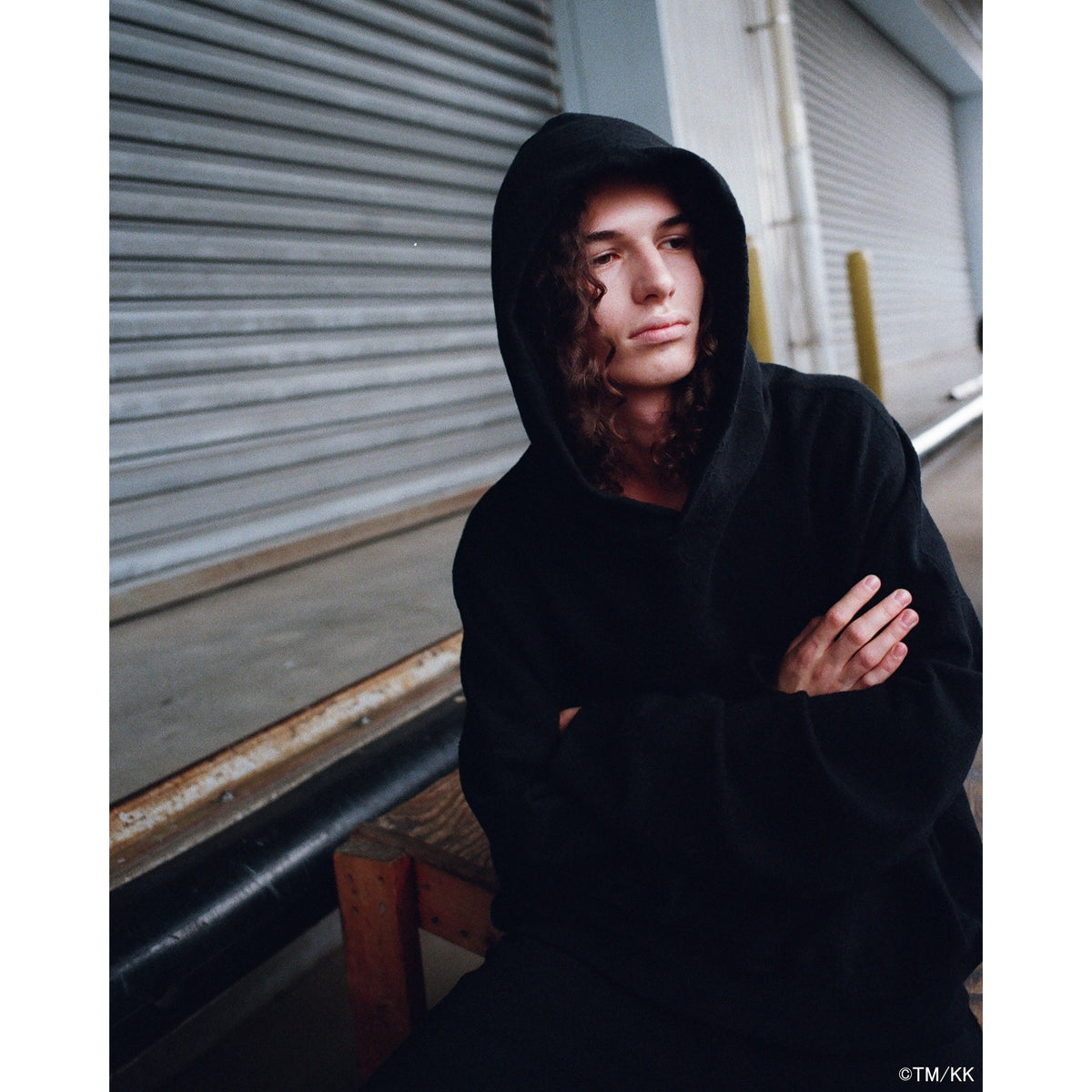 HOODIE/FLOWER / BLACK