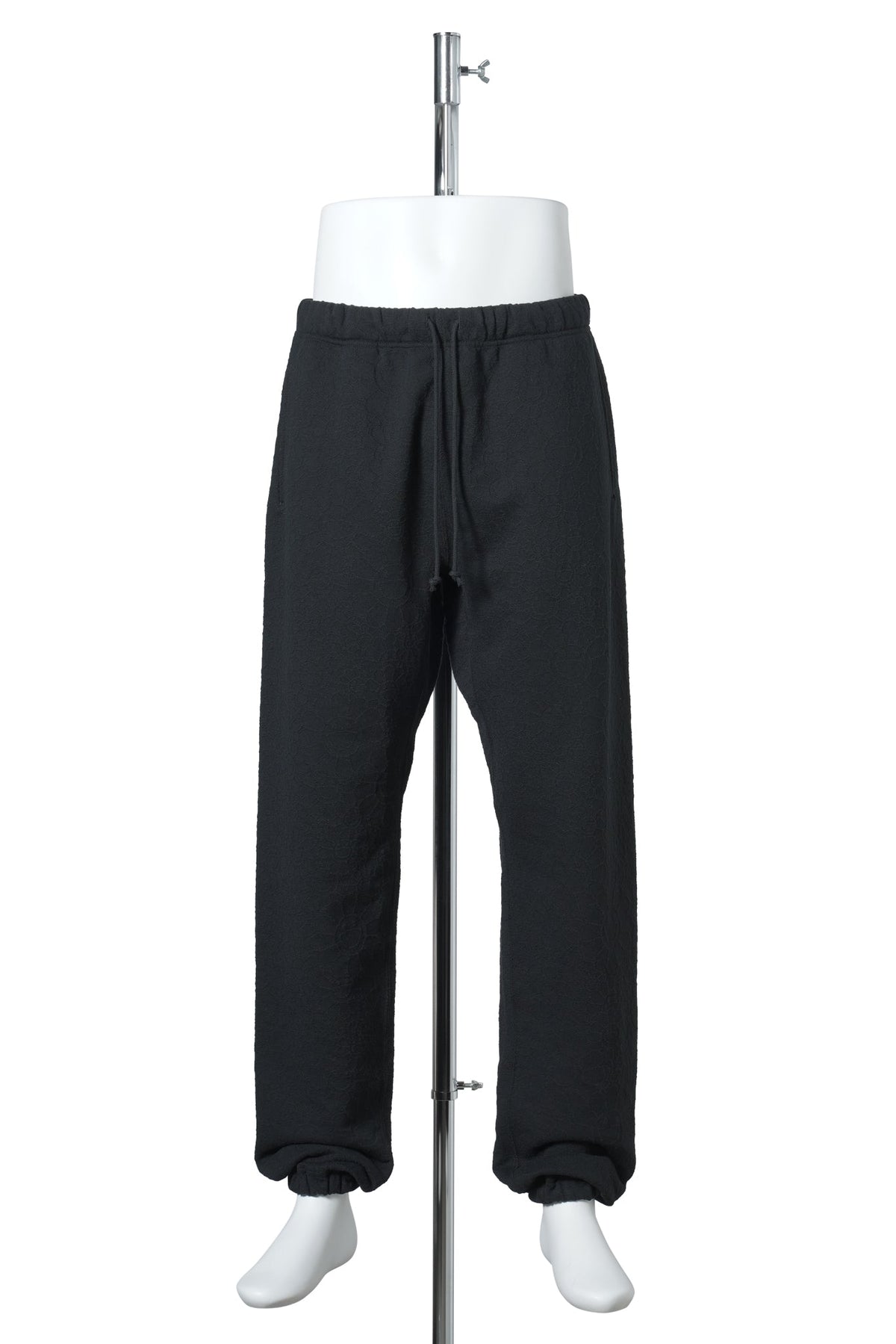 SWEAT PANTS/FLOWER / BLACK