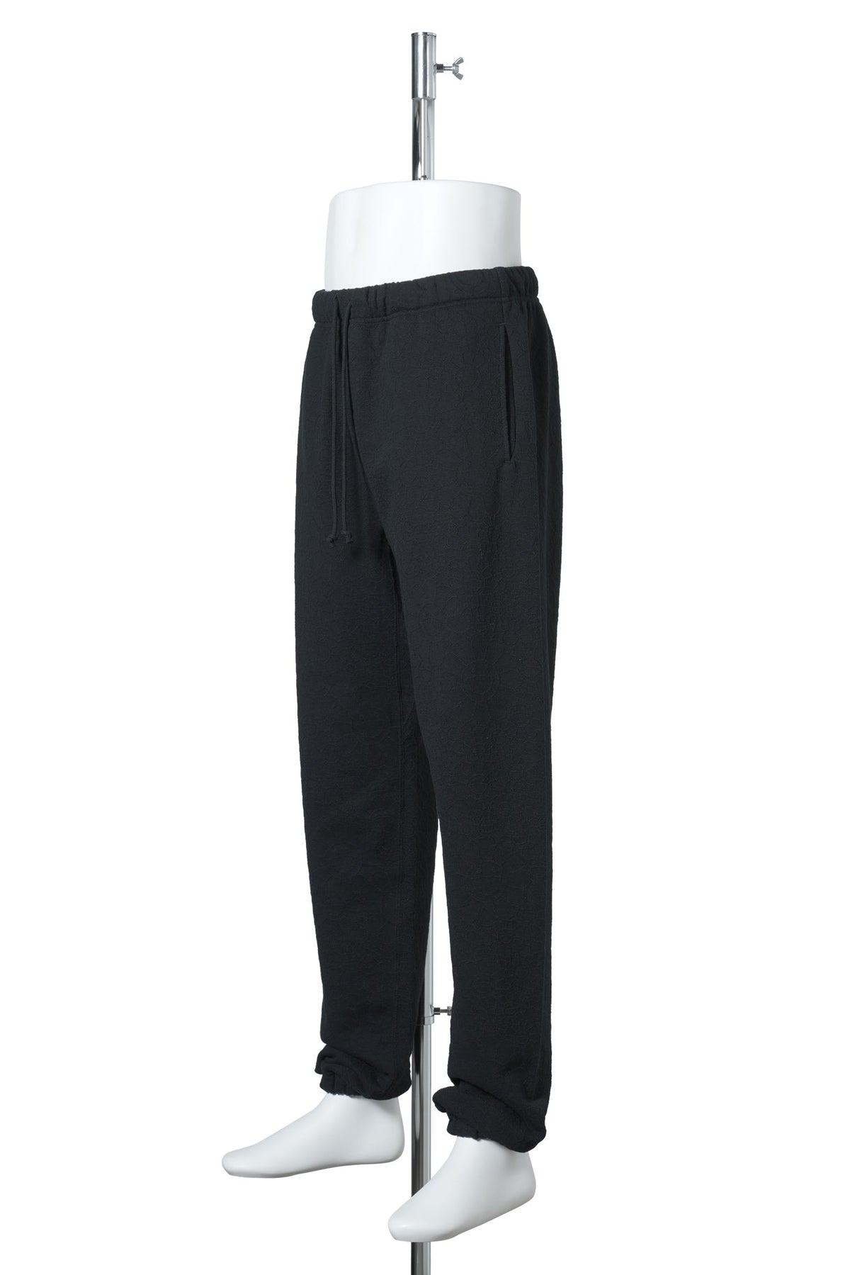 SWEAT PANTS/FLOWER / BLACK