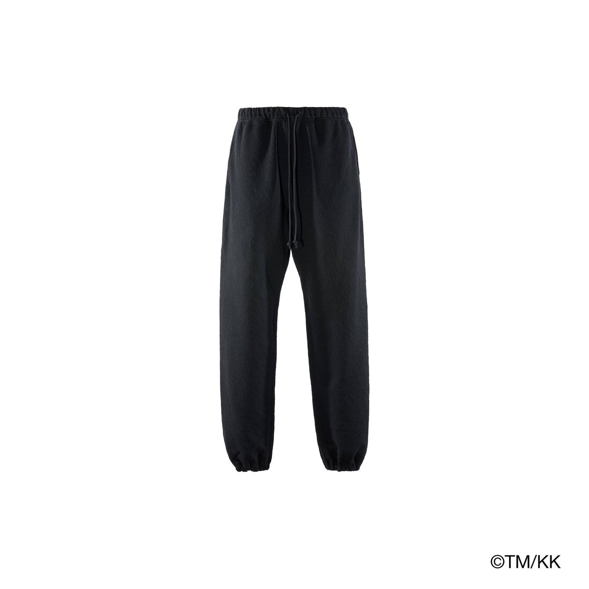 SWEAT PANTS/FLOWER / BLACK