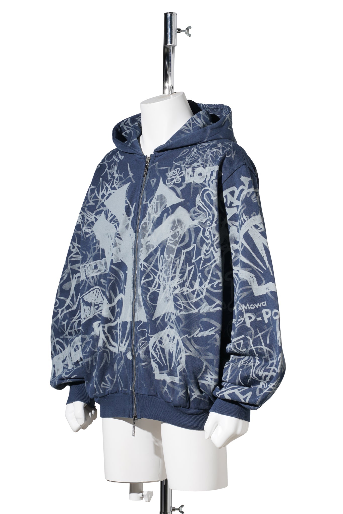 NAVY GRAFITTITRACK TOP / GREY/BLUE