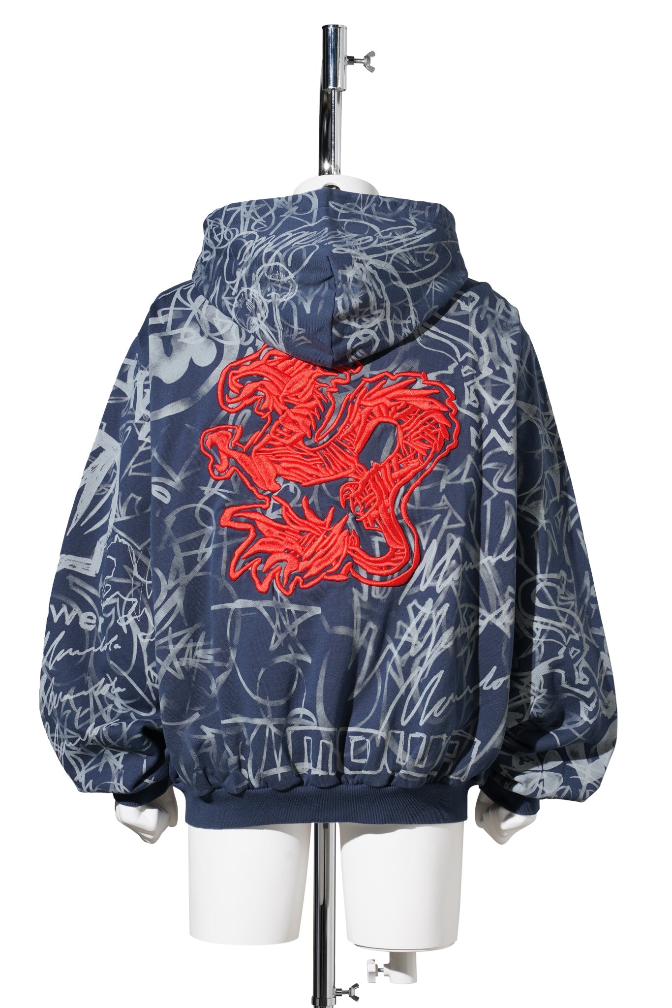 NAVY GRAFITTITRACK TOP / GREY/BLUE