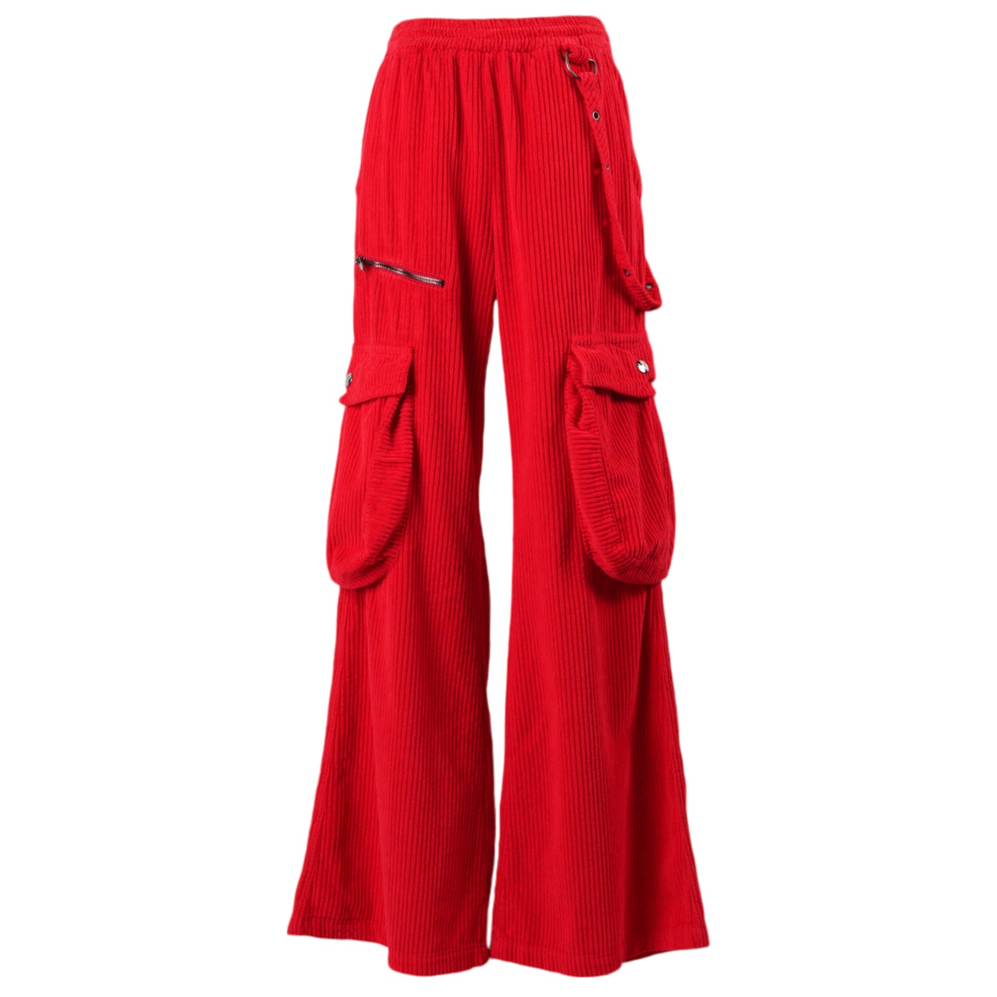 CORD CARGO PANT / RED