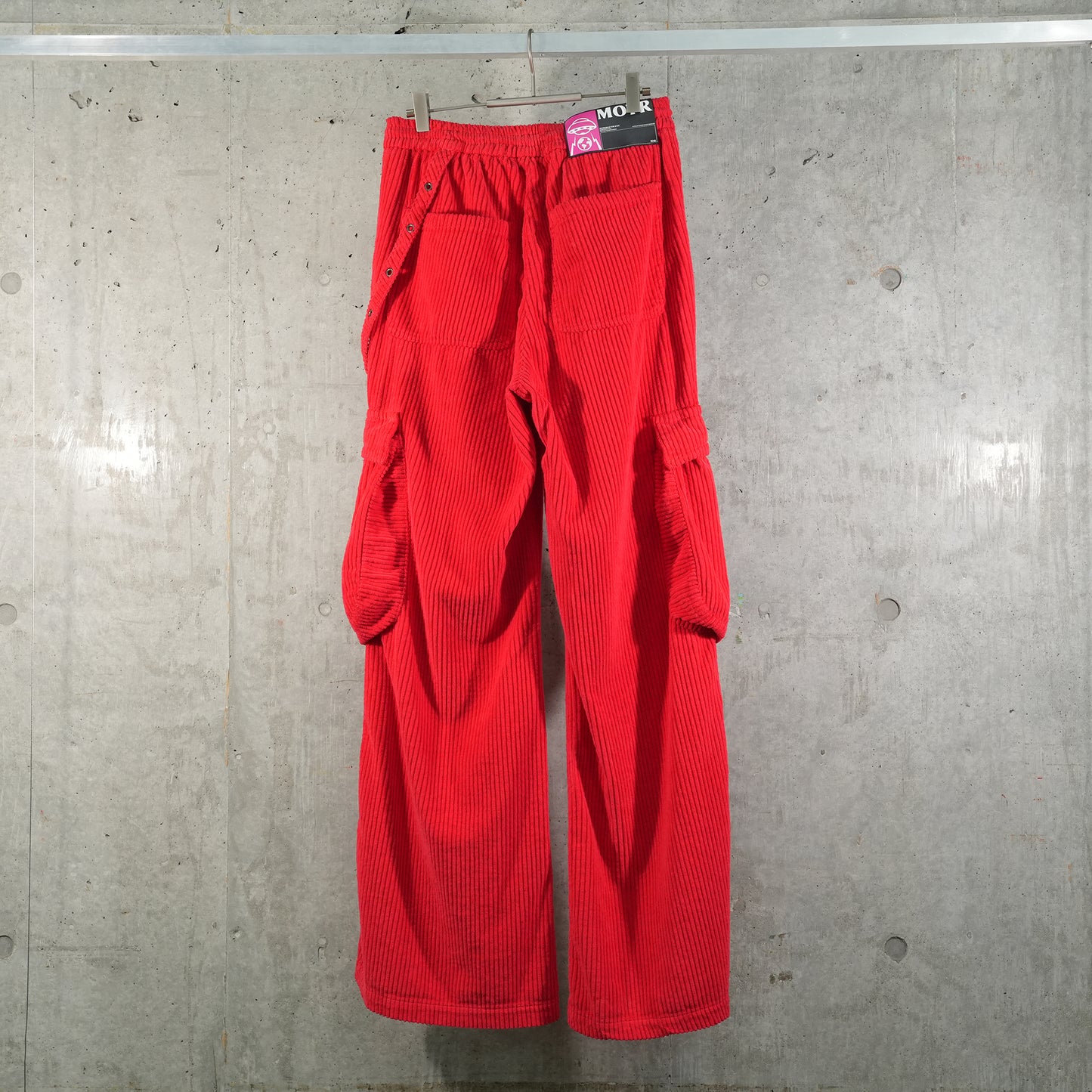 CORD CARGO PANT / RED