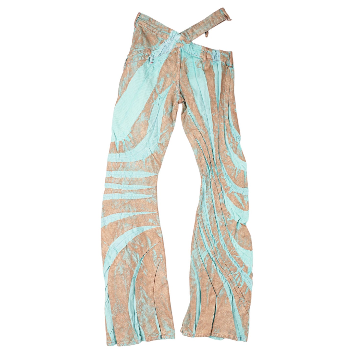 TRIBAL BIAS CUT JEANS / OXIDISED COPPER