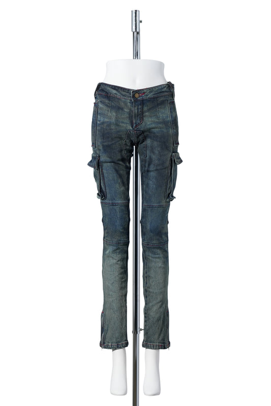 SKINNY CARGOS / MILITARY GREEN