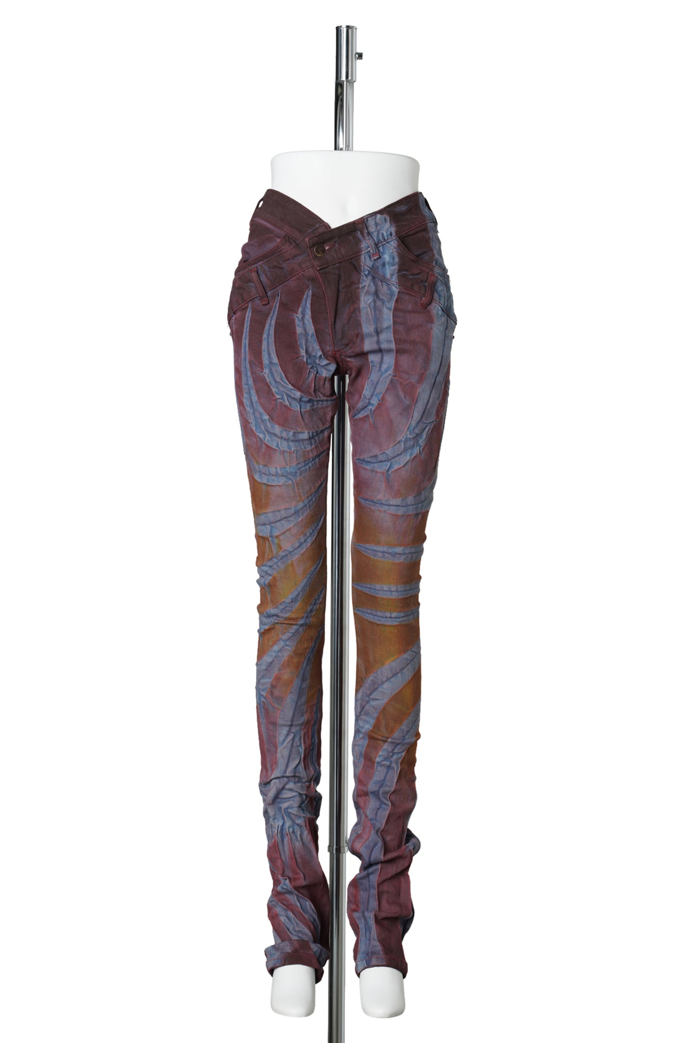 V CUT SKINNY JEANS / SUNSET