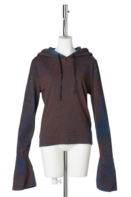 FLARE SLEEVE HOODIE / OXIDE INDIGO