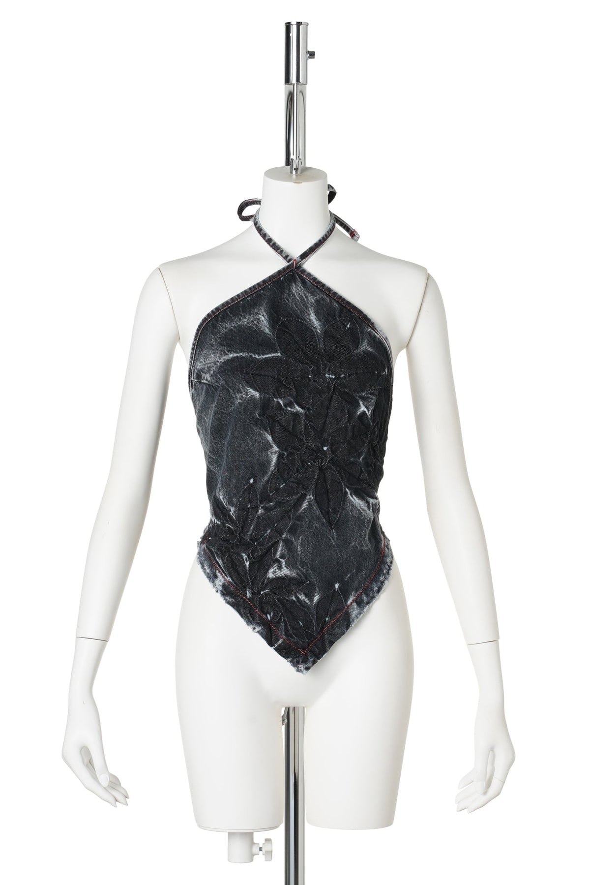 FLORAL BANDANA TOP / MIDNIGHT BLACK