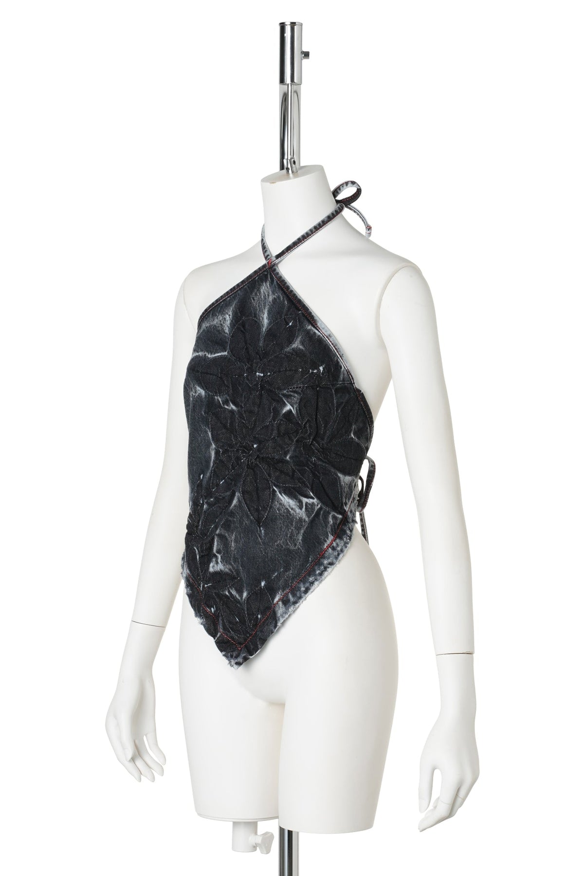FLORAL BANDANA TOP / MIDNIGHT BLACK